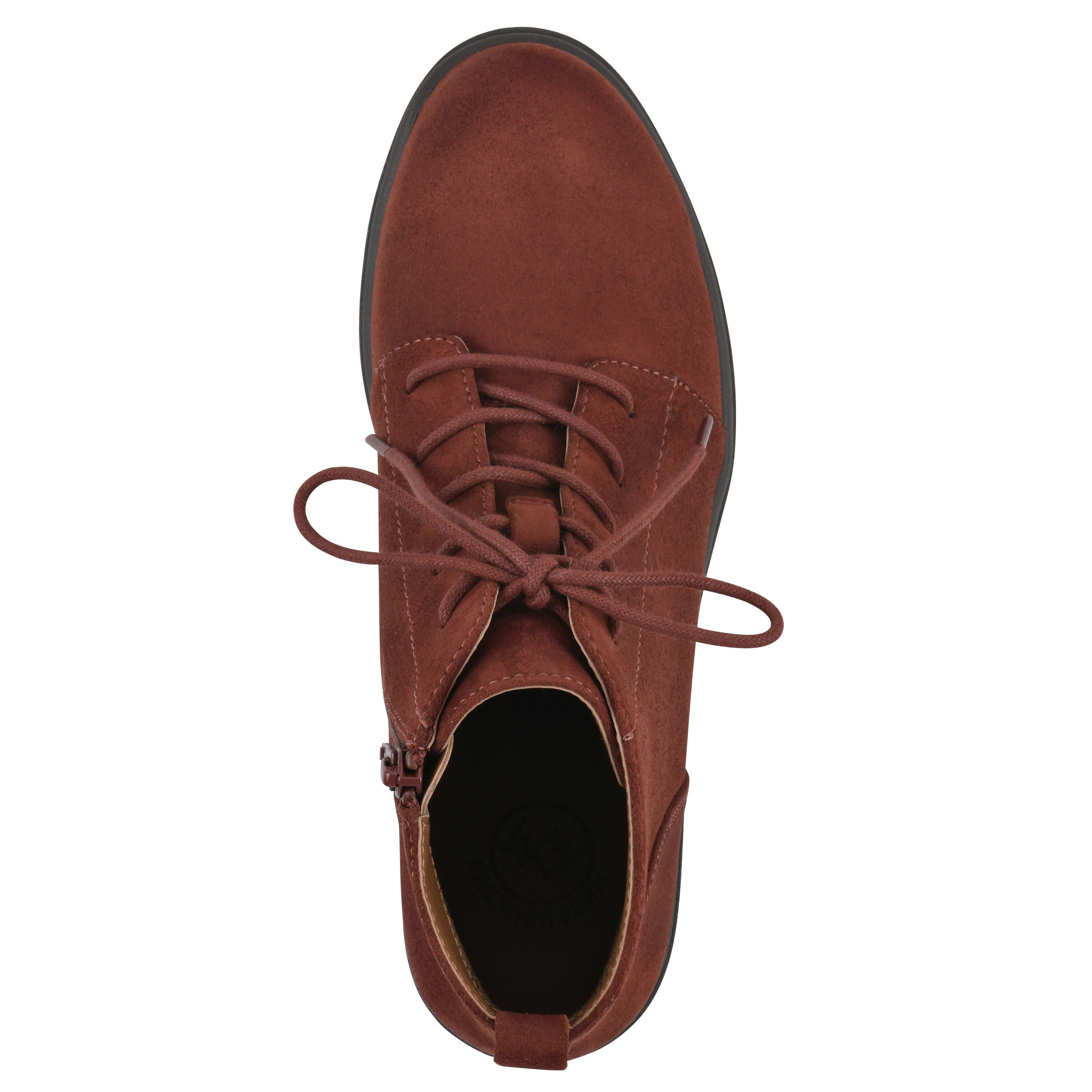 Tariq Lug Sole Lace-Up Bootie, RUST, alternate image number 4