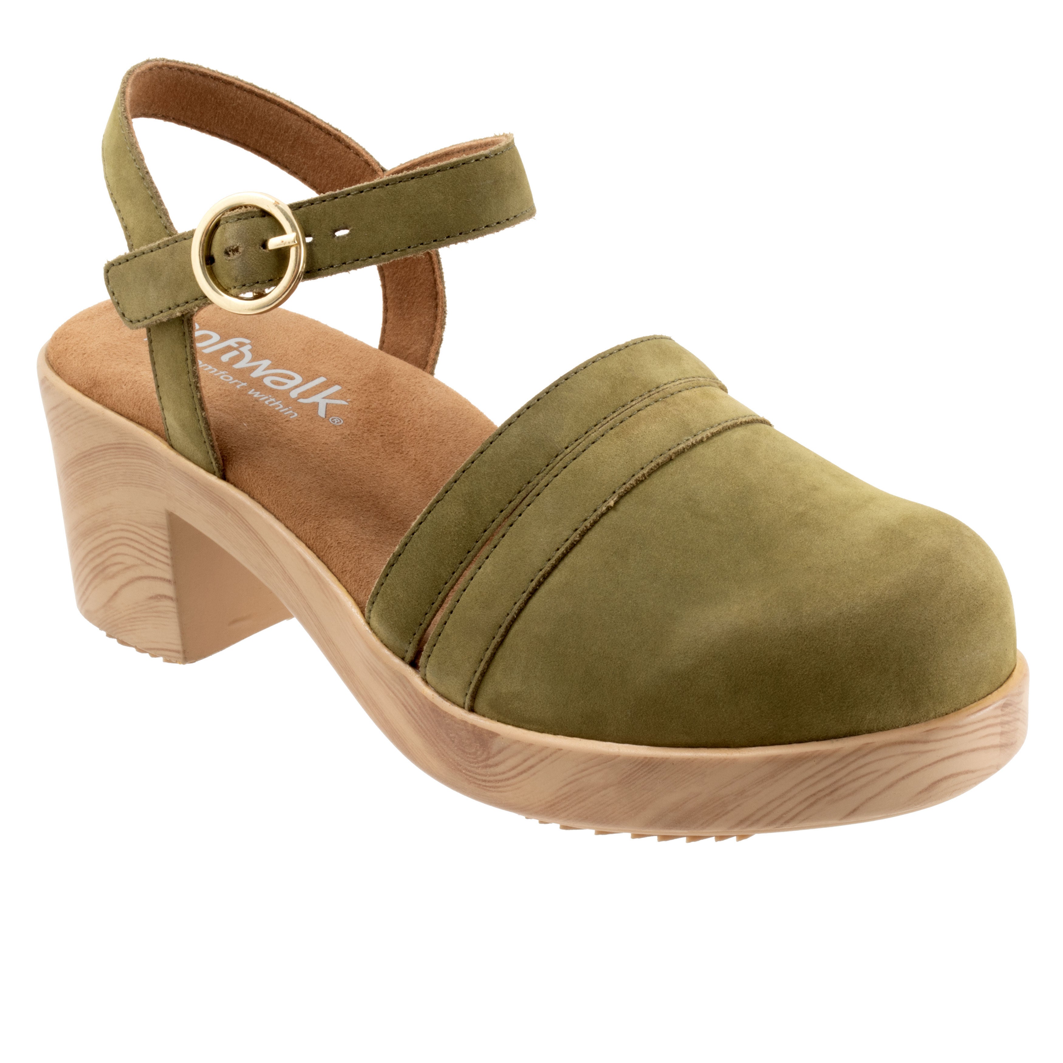 Fillmore Clog, OLIVE NUBUCK, hi-res image number 0