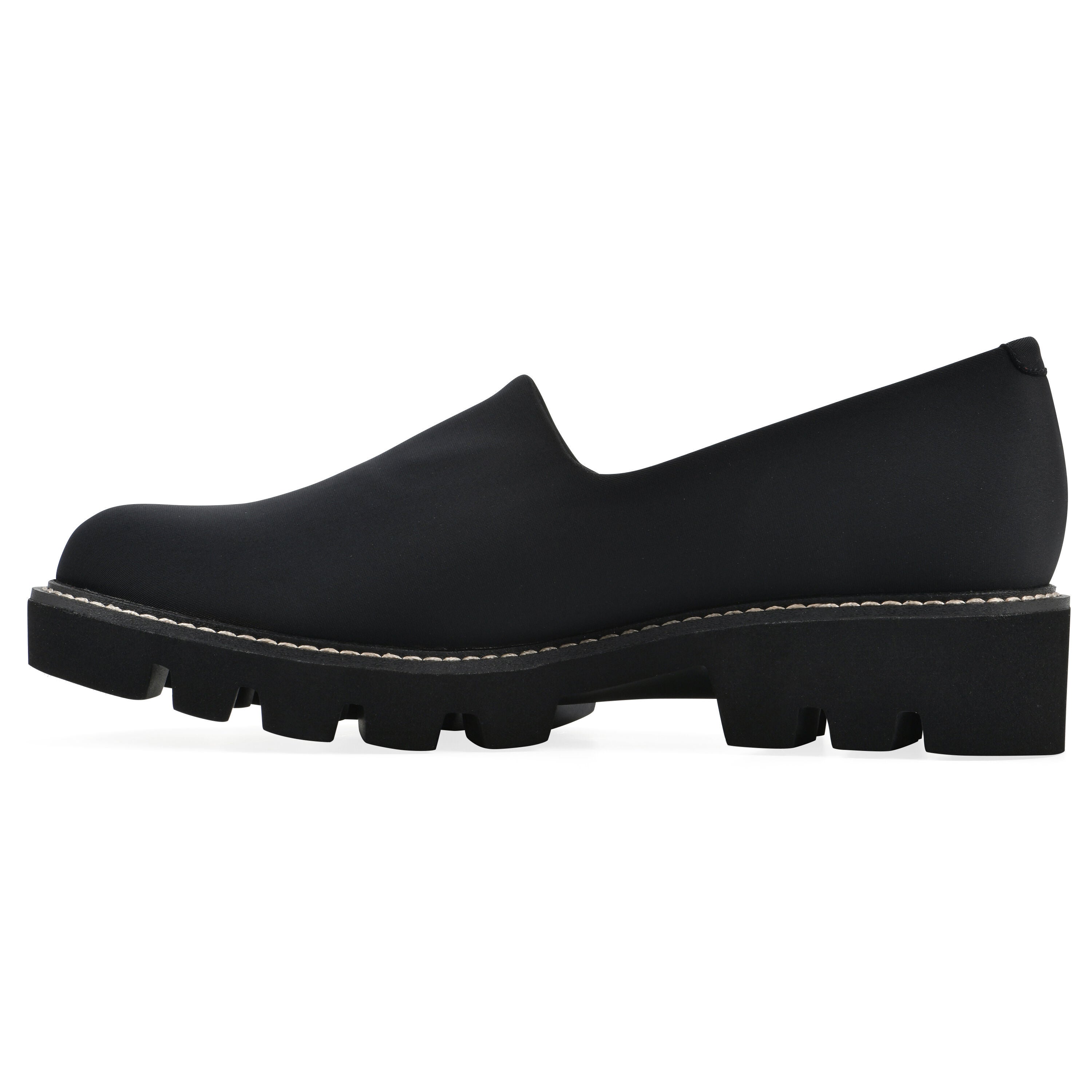 Gianni Lug Sole Flat, BLACK FABRIC, alternate image number 3