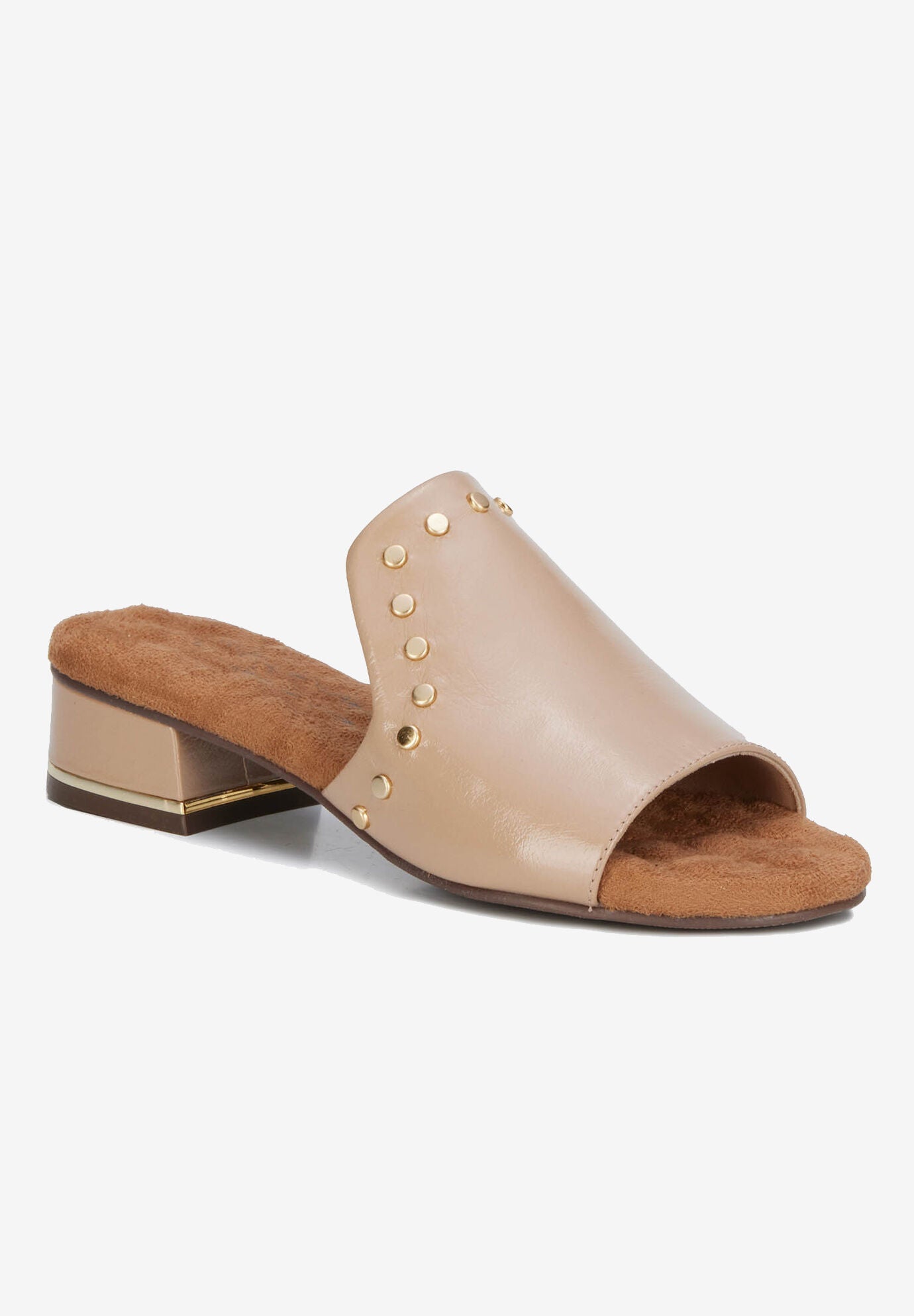 Bizzy Sandal, NUDE TUMBLED LEATHER, hi-res image number 0