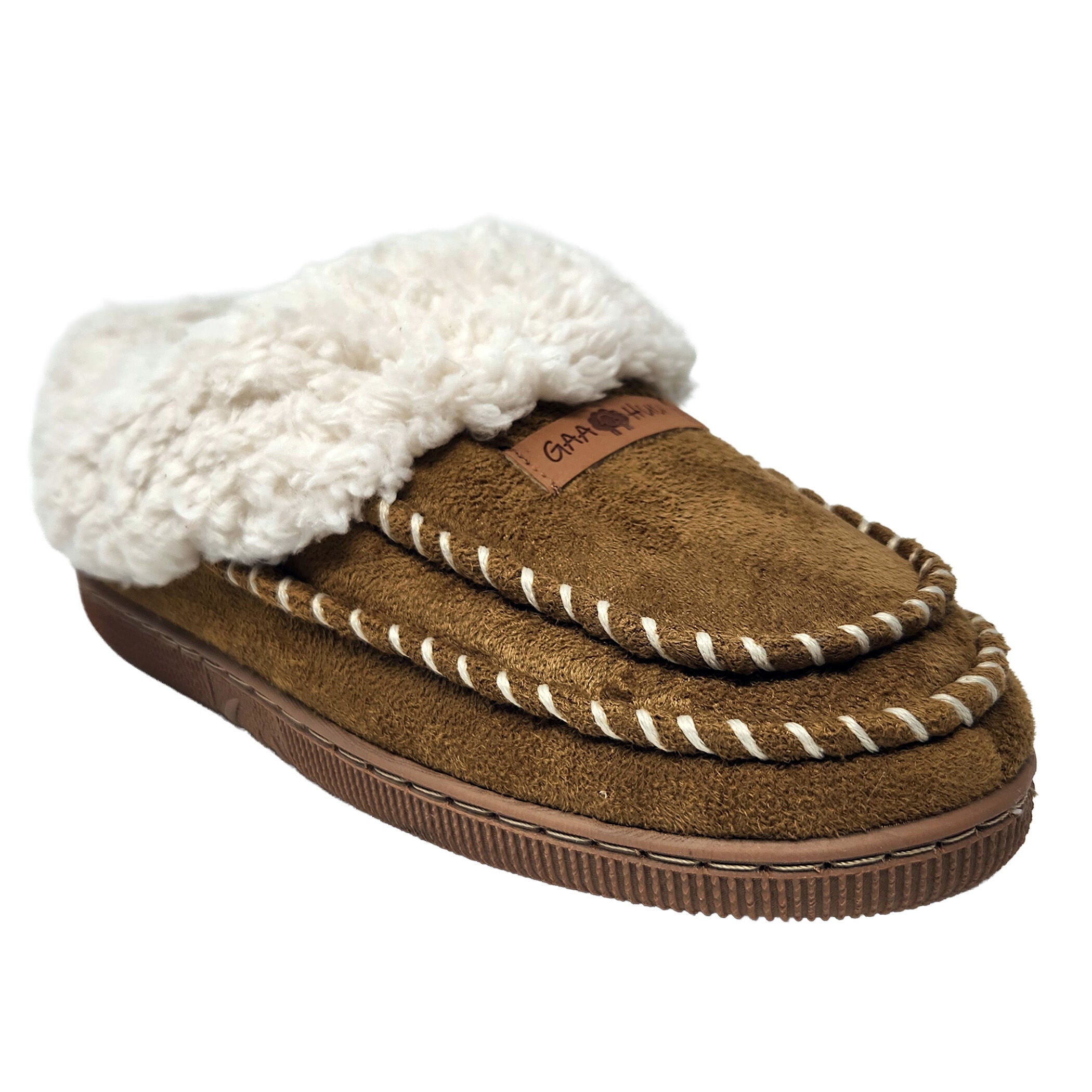 Double Moc Memory Foam Clog Slipper, TAN, hi-res image number 0