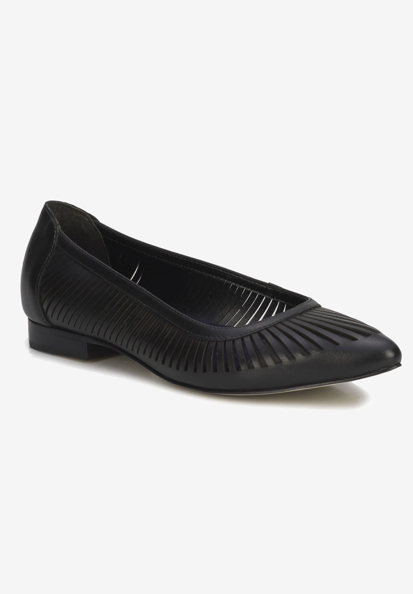 Roxi Slip On Flat, BLACK CASHMERE LEATHER, hi-res image number 0
