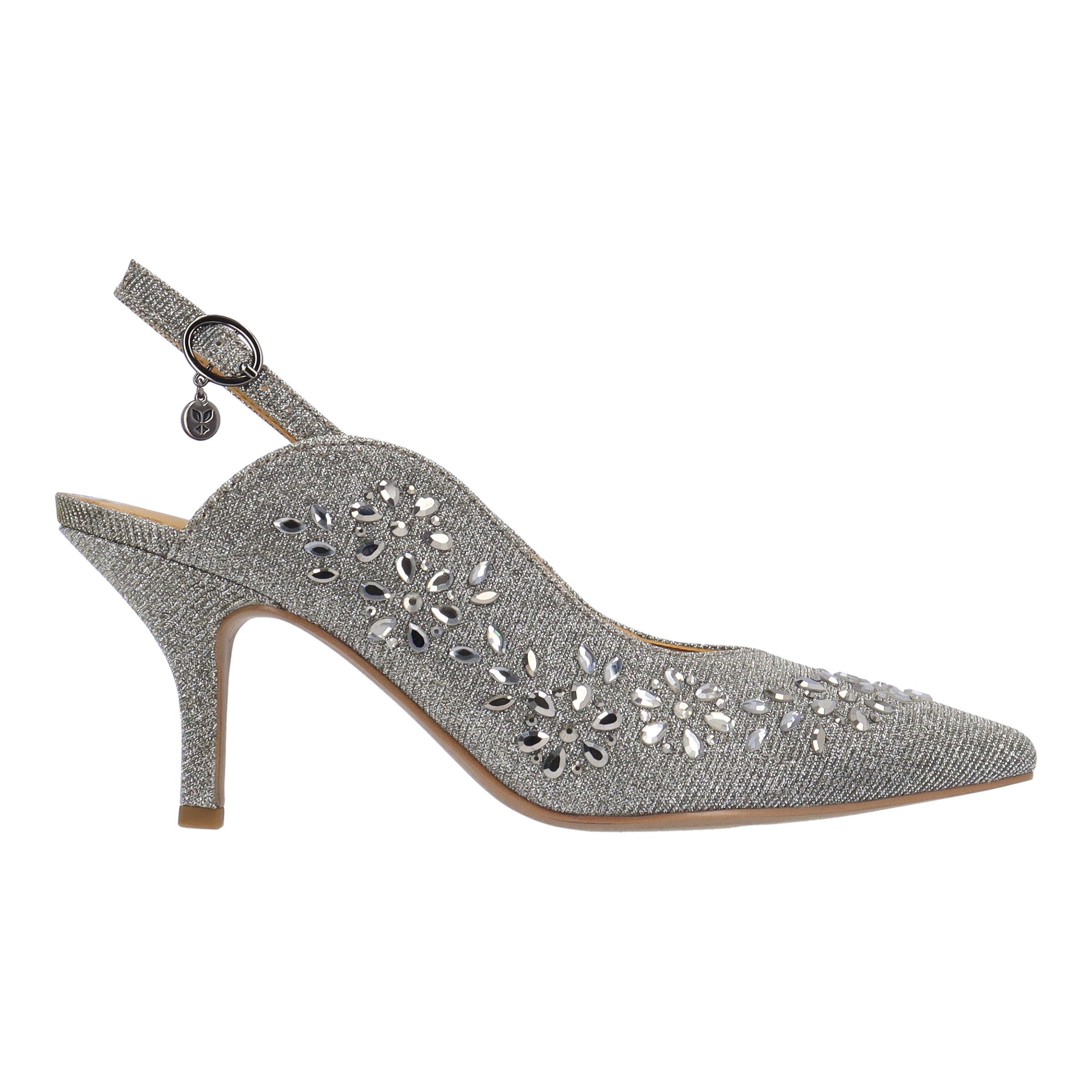 Solara Slingback Pump, PEWTER, alternate image number 3