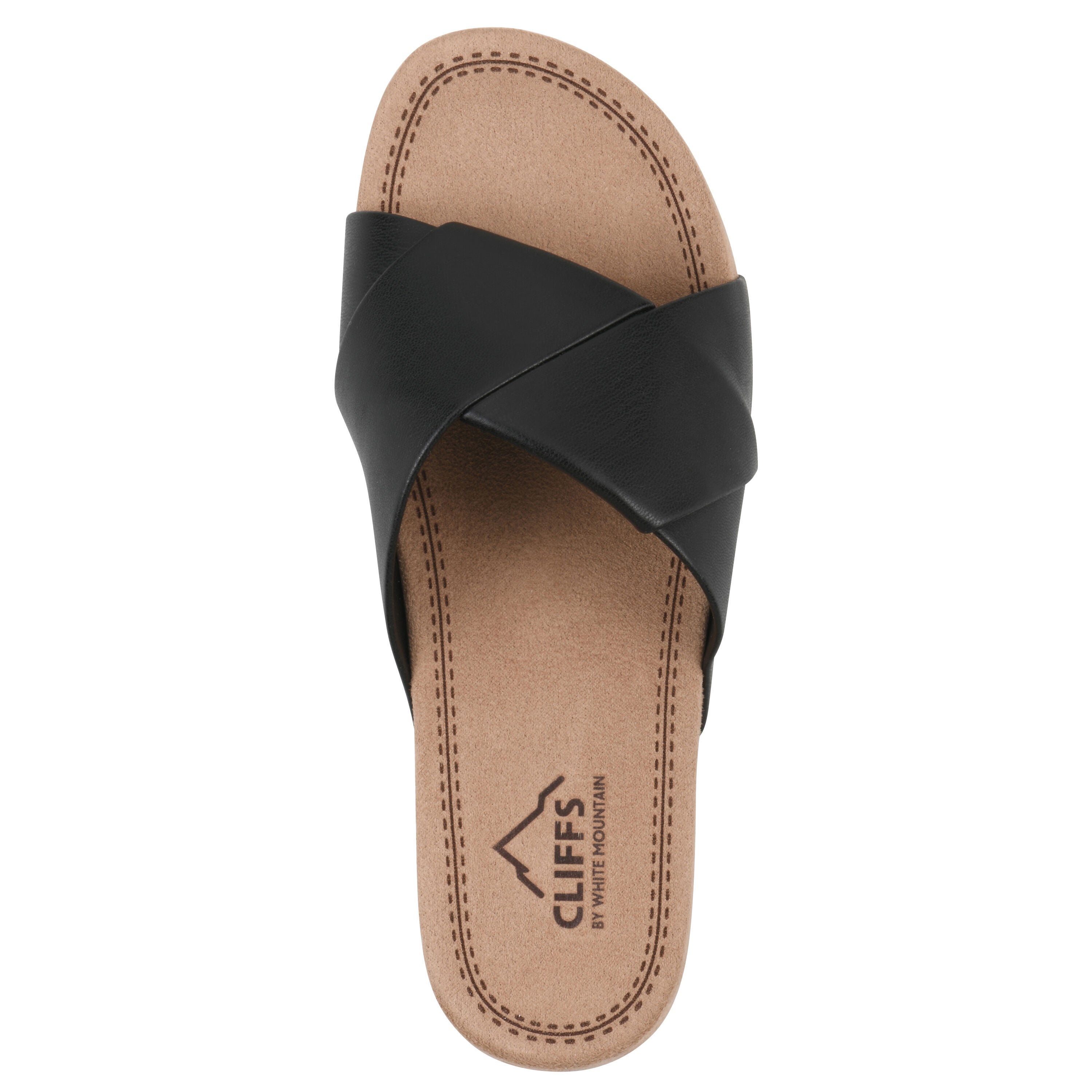 Tincie Slide Sandal, BLACK SMOOTH, alternate image number 4