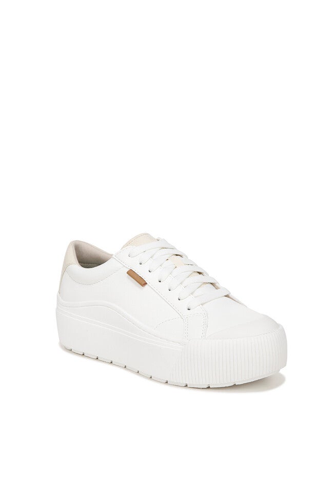 Time Off Max Platform Sneaker, WHITE FAUX LEATHER, hi-res image number null