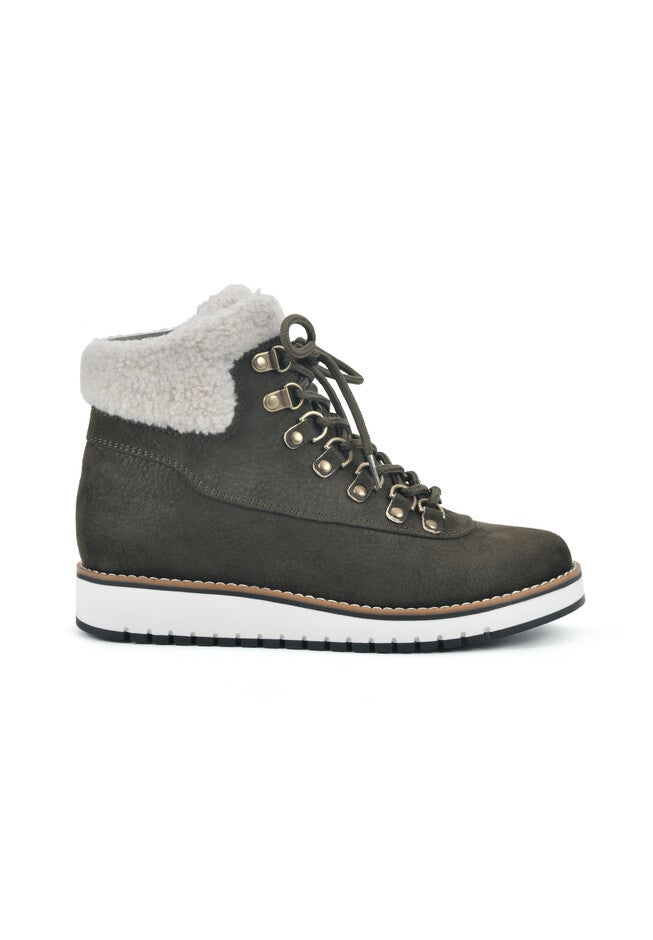 White Mountain Cozy Lace-Up Hiker Bootie, , alternate image number 2