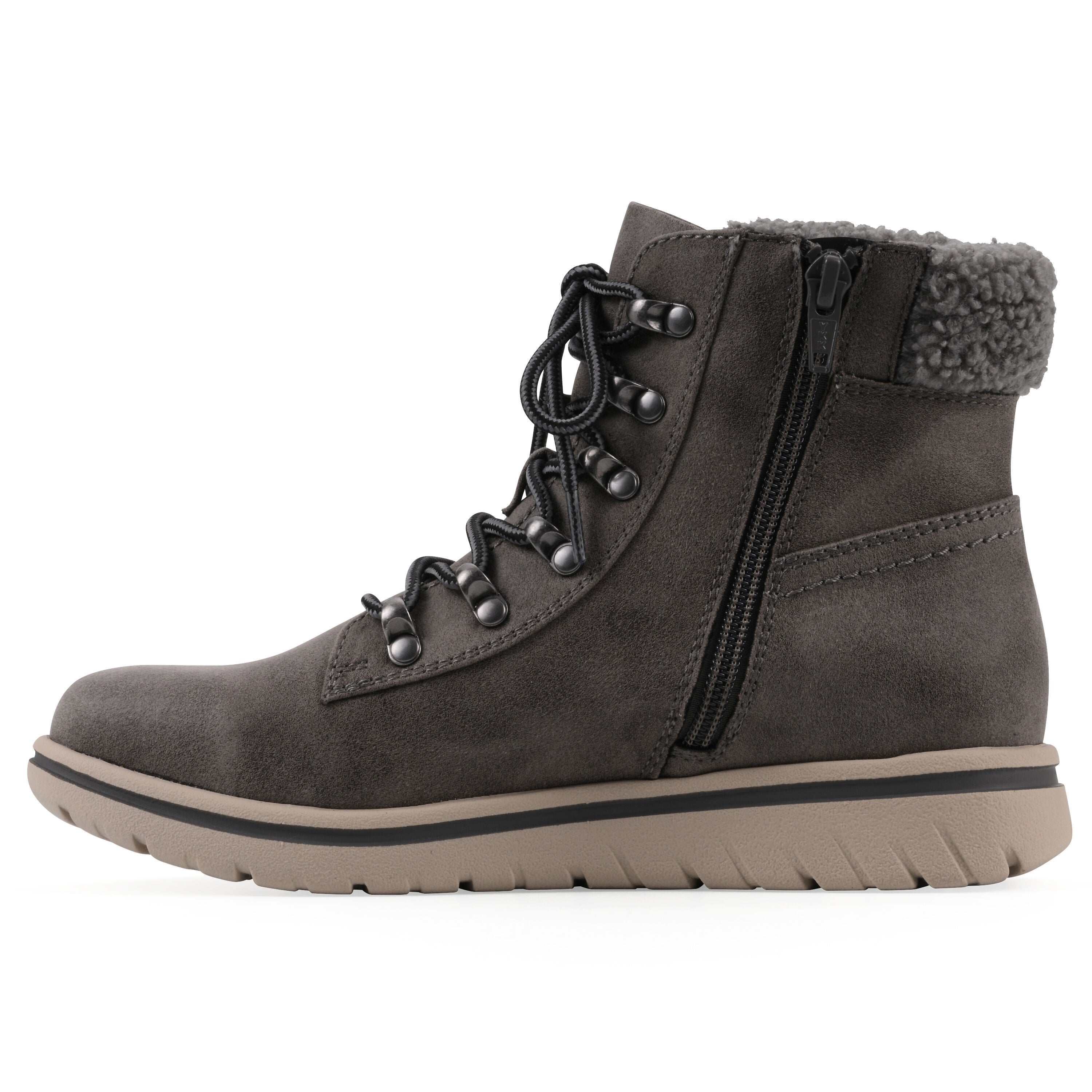 Hadrian Hiker Bootie, CHARCOAL FABRIC, alternate image number 3