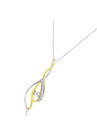 Gold Round Cut Diamond Cascade Pendant Necklace, , alternate image number null
