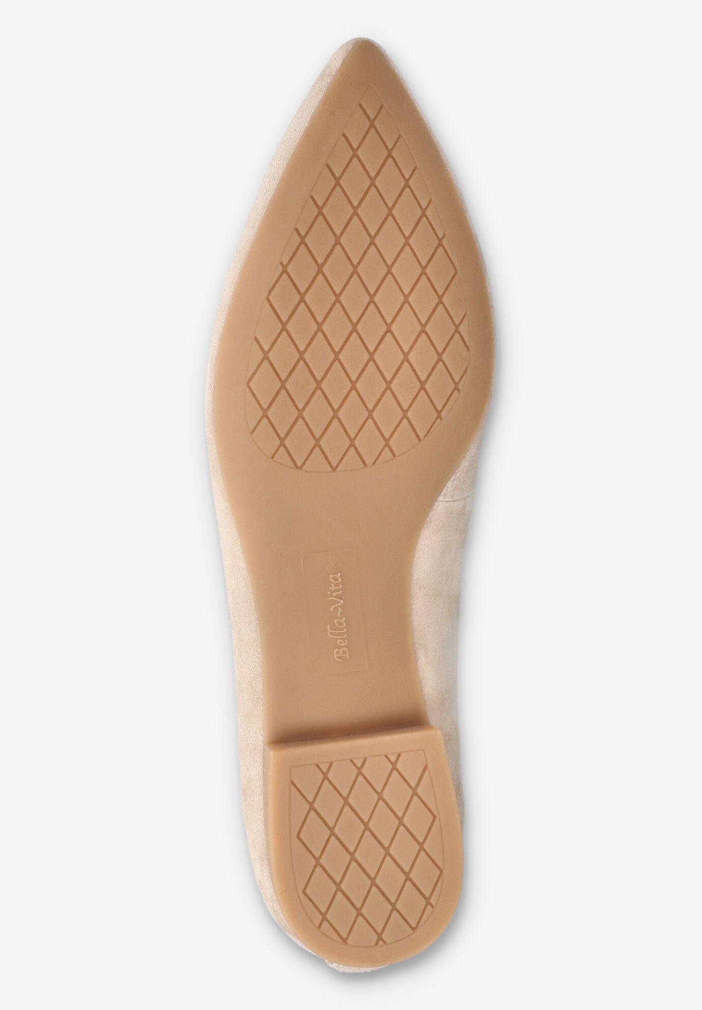 Alessi Perf Pointed Toe Flat, ALMOND SUEDE, alternate image number 5