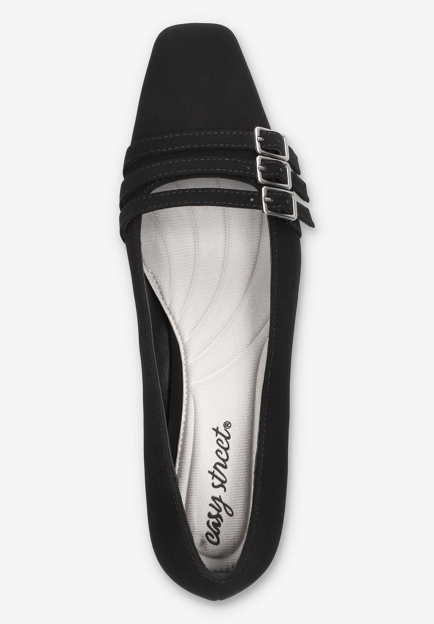 Enya Sqaure Toe Pump, BLACK LAMY, alternate image number 6