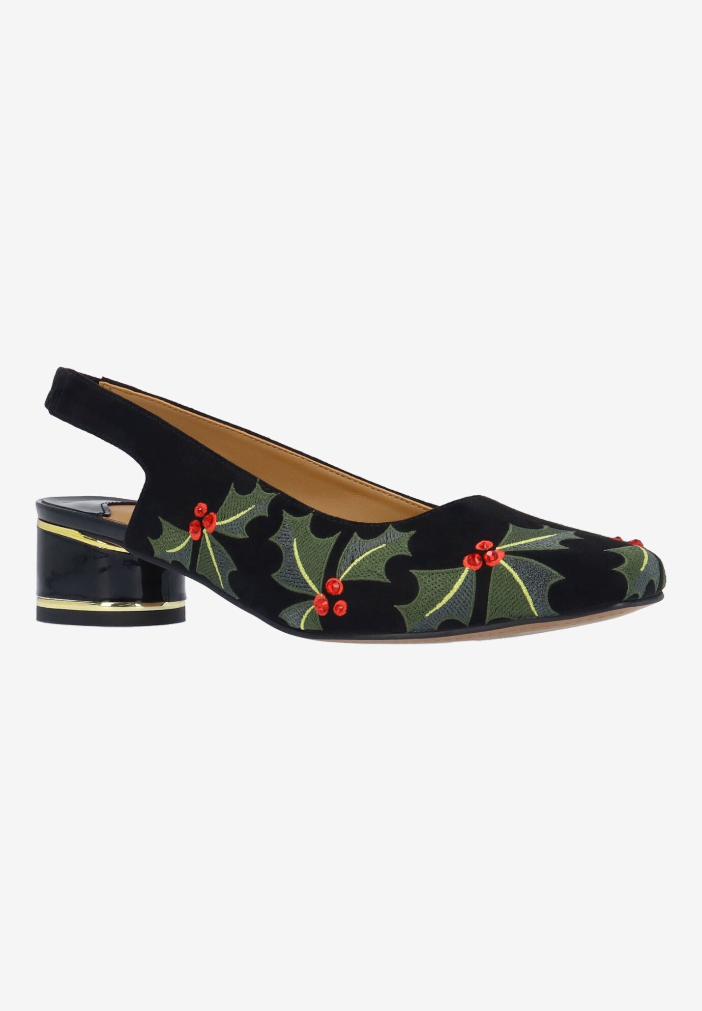 Hollee Slingback Pump, BLACK GREEN RED, hi-res image number 0