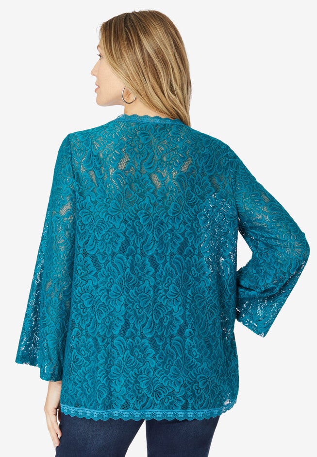 Allover Lace Cardigan, , on-hover image number null