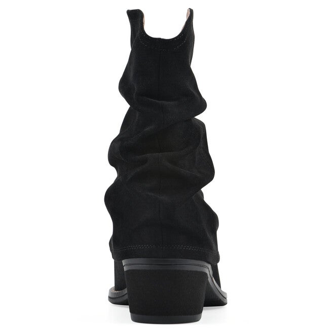 Alden Mid Calf Western Bootie, BLACK FABRIC, on-hover image number 1