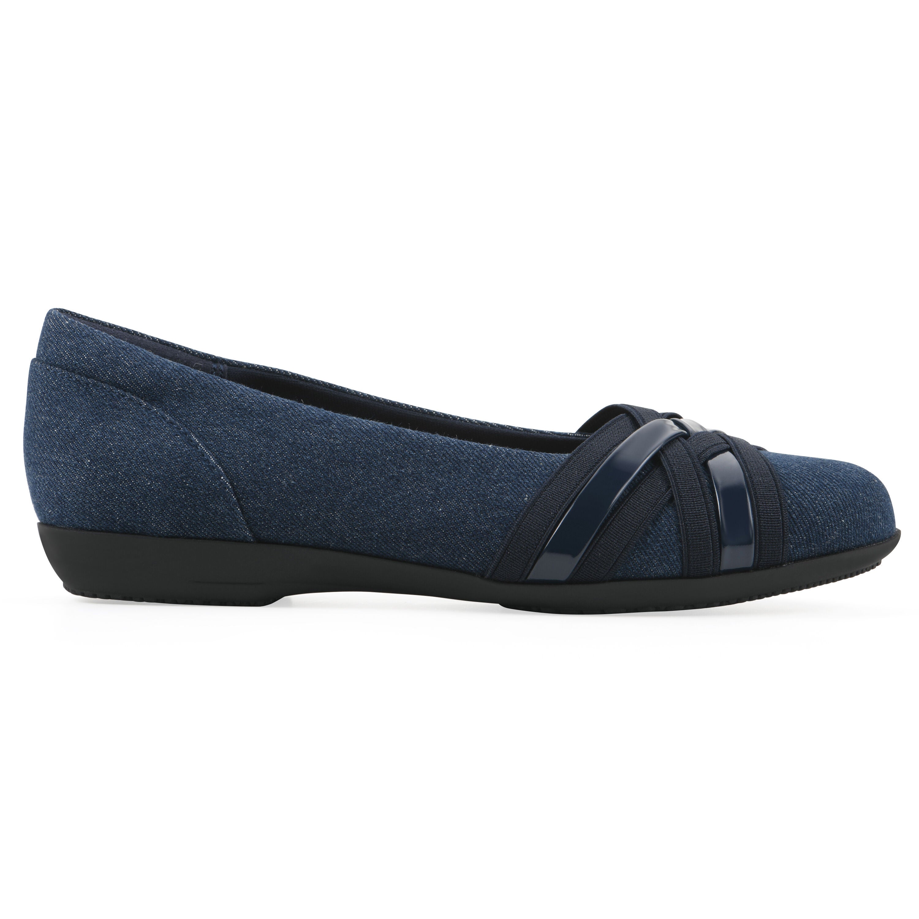 Chic Ballet Flat, DARK BLUE DENIM, alternate image number 2