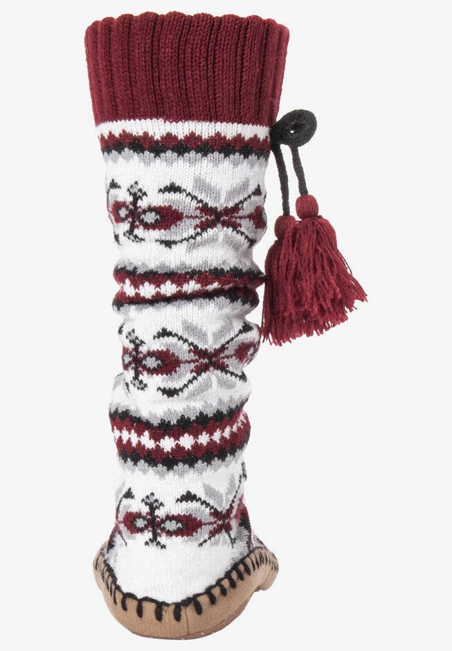 Slipper Socks with Tassels by Muk Luks, , on-hover image number null