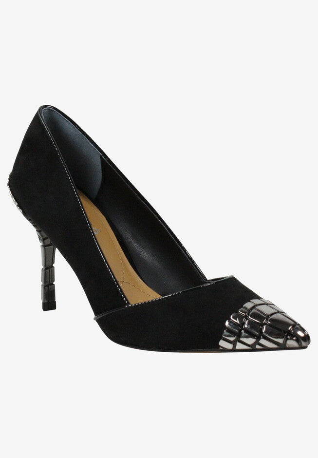 Charleesa Pump , BLACK BLACK SUEDE, hi-res image number 0