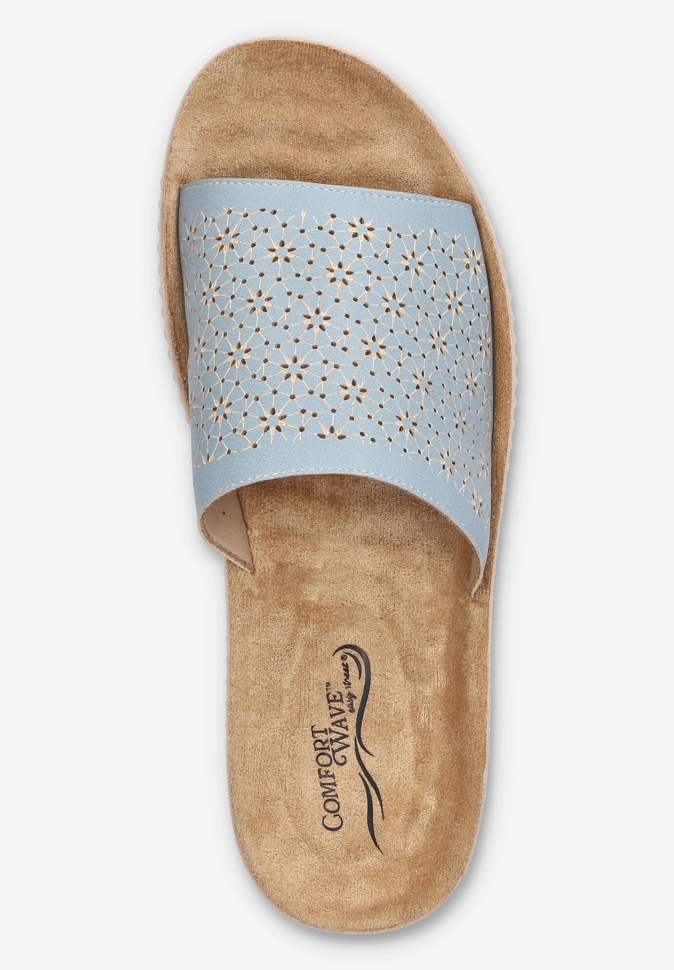 Ivey Slide Sandal, LIGHT BLUE, alternate image number 6