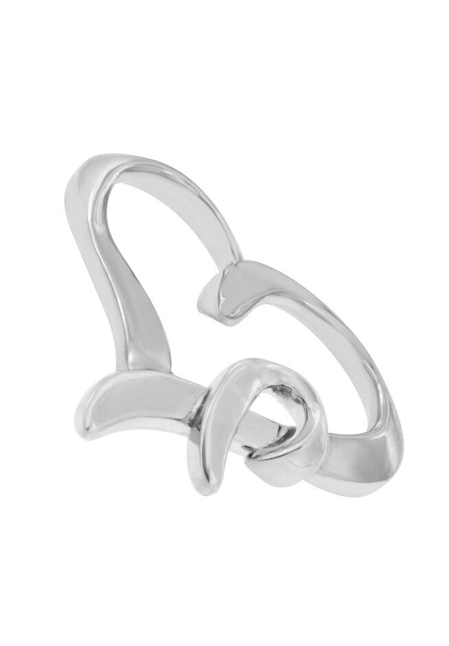 Silver Heart Shaped Pendant Necklace, , alternate image number null