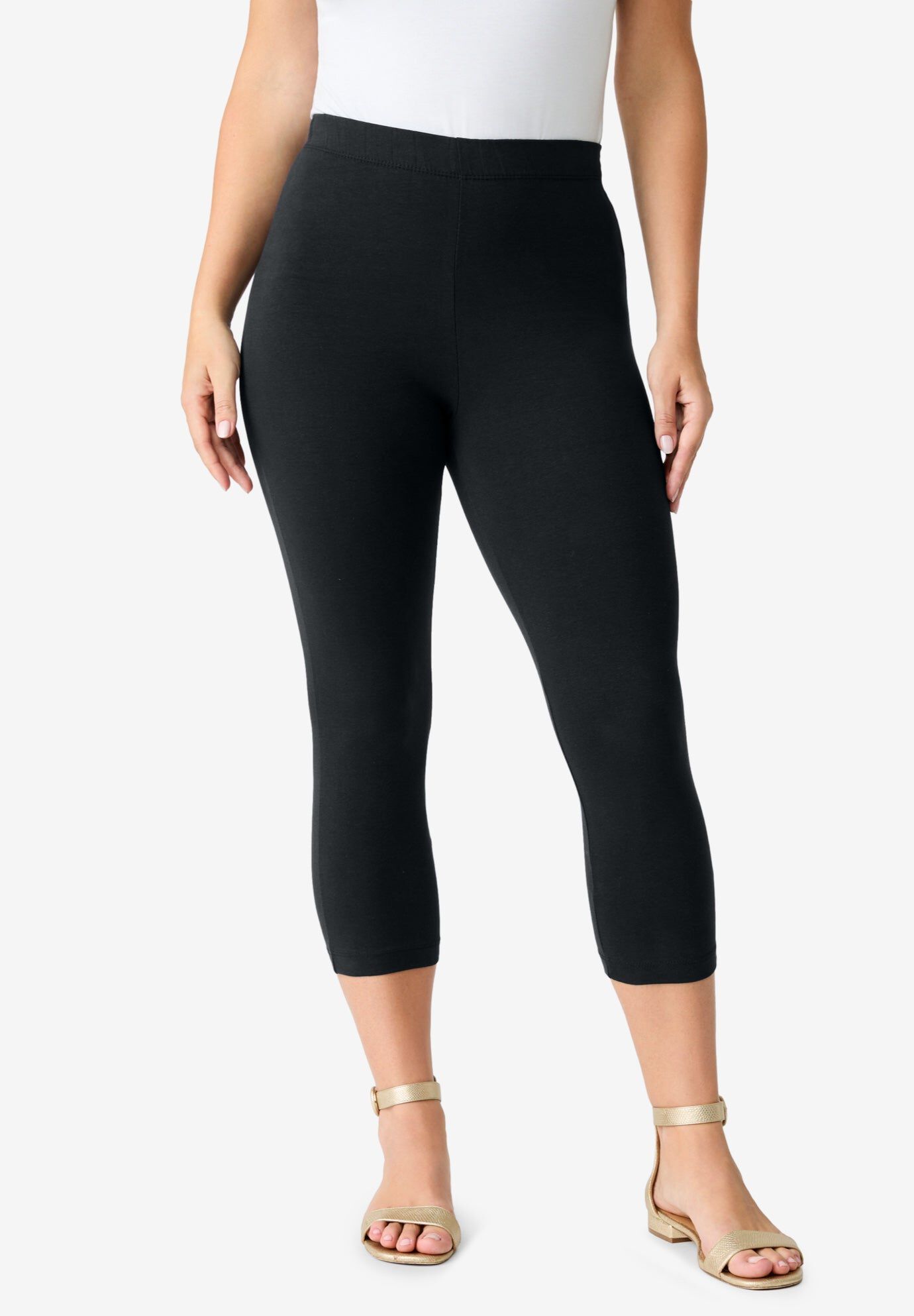 Plus Size Essential Stretch Capri Legging
