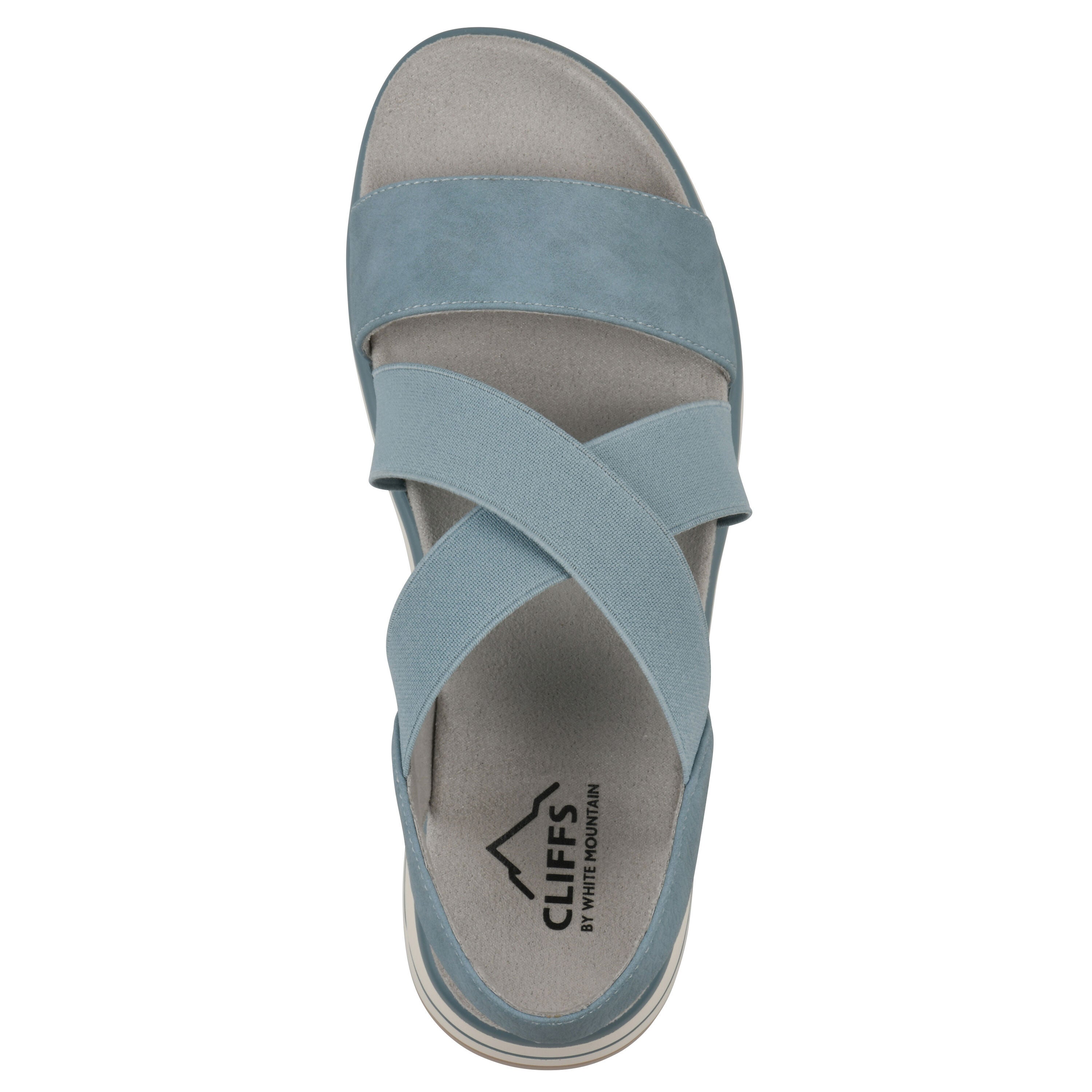 Hapley Athleisure Sandal, MID BLUE NUBUCK, alternate image number 4