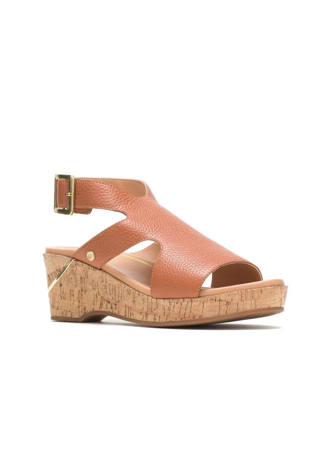 Maya Ankle Strap Sandals, MID BROWN LEATHER, hi-res image number 0