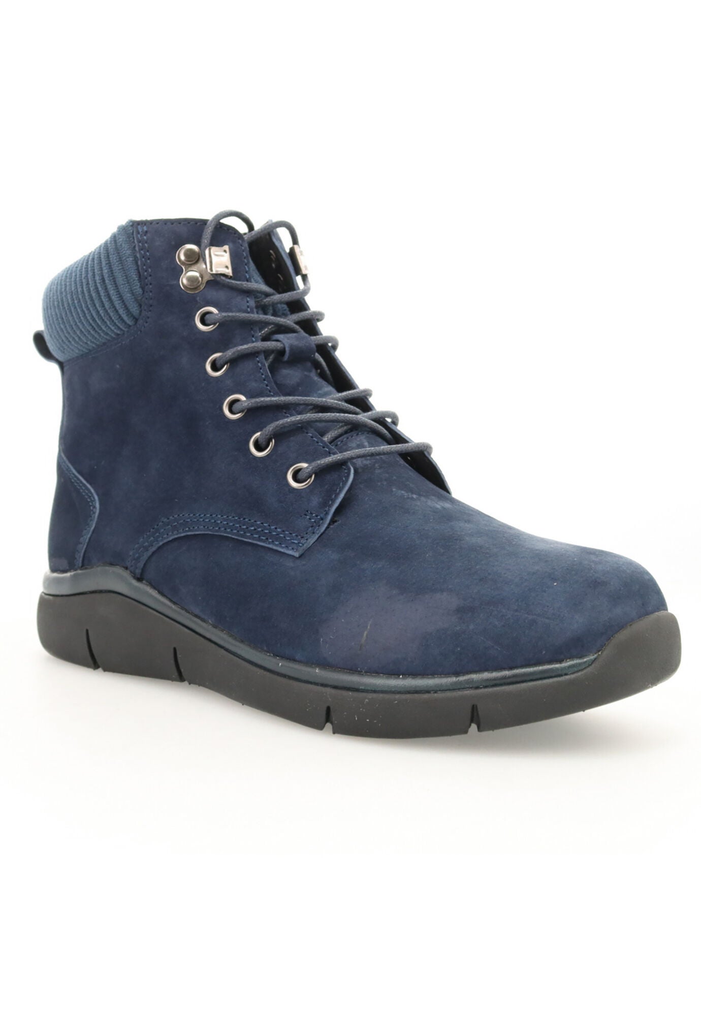 Propet Scarlet Suede Ankle Bootie, NAVY, hi-res image number 0