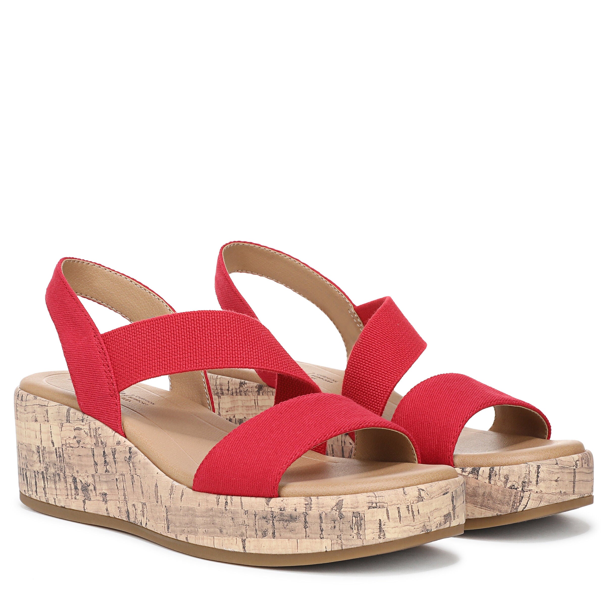 Odette Strappy Wedge Sandal, FIRE RED, alternate image number 2