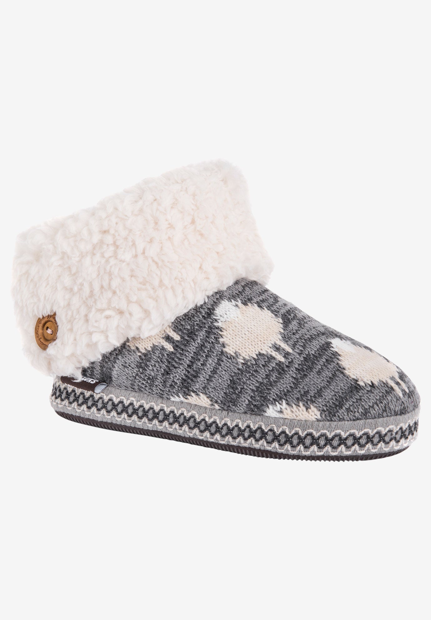 Tenille Slipper by Muk Luks, DARK GREY HEATHER, hi-res image number 0