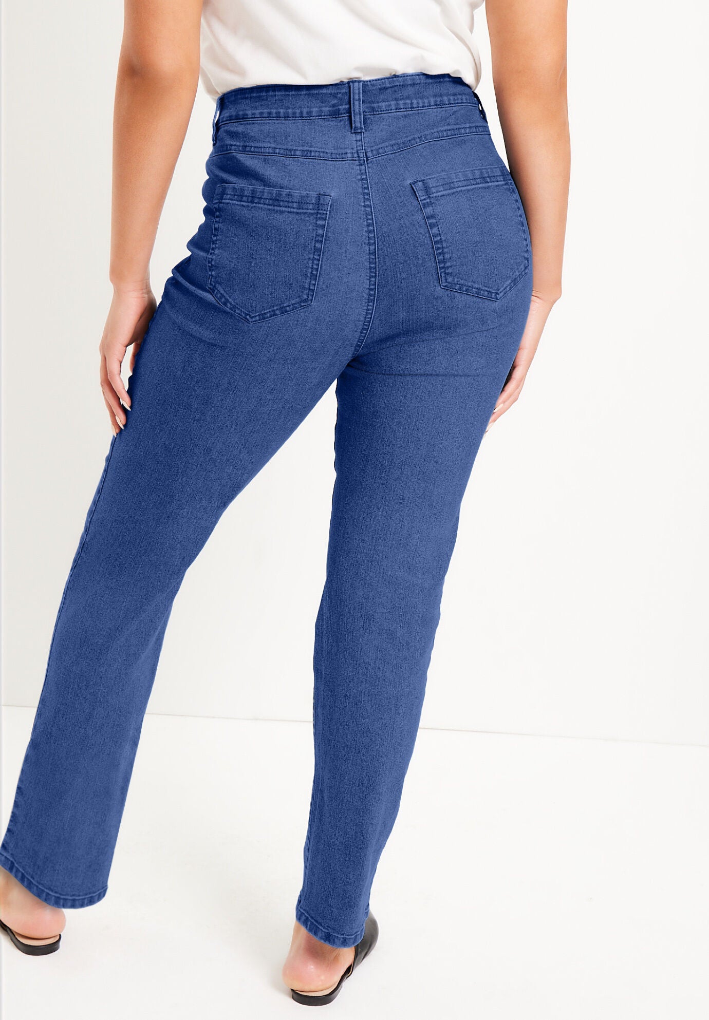 June Fit Straight-Leg Jeans, BLACK, on-hover image number 1