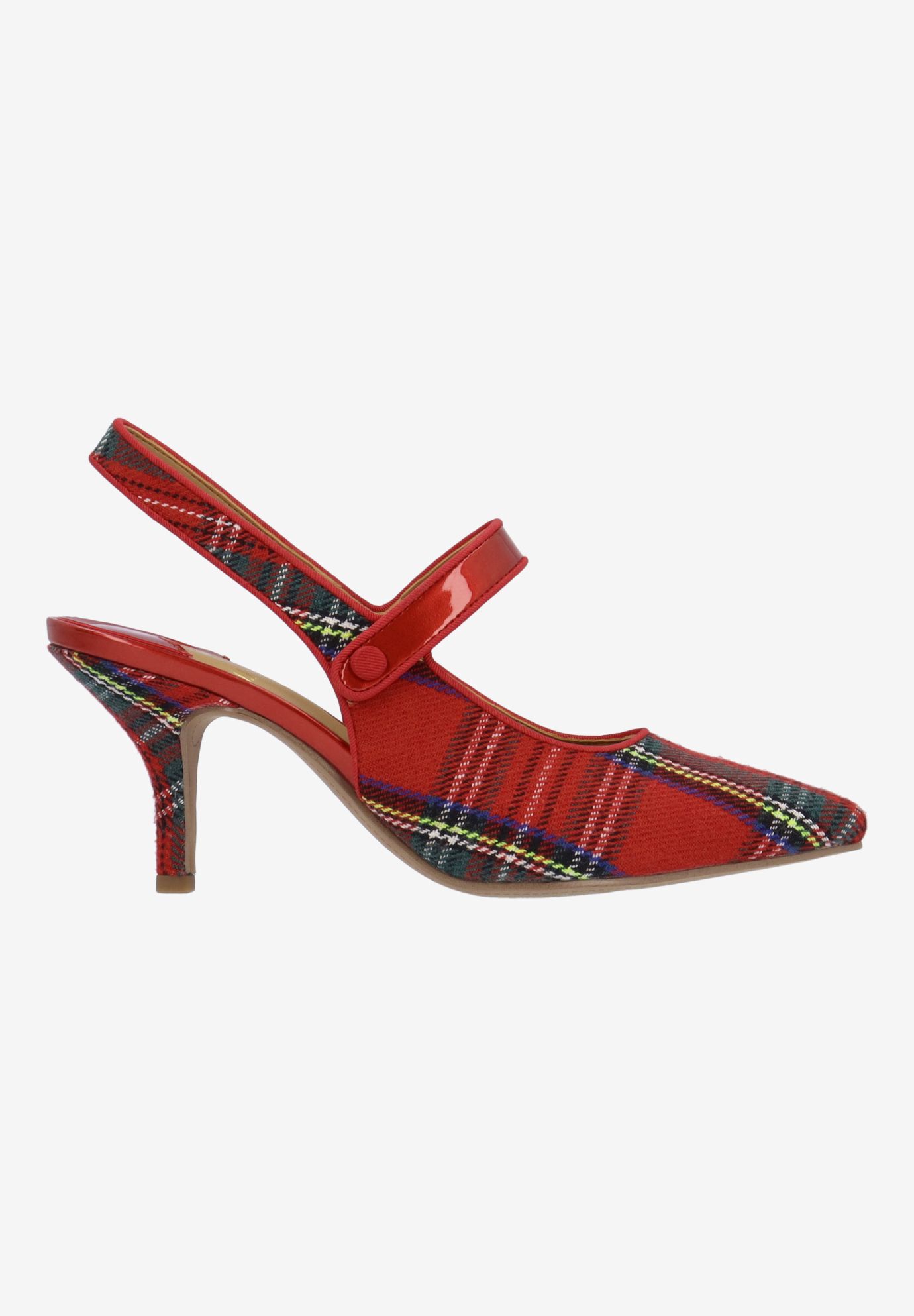 Jasira Sling Back Pump, RED, alternate image number 3