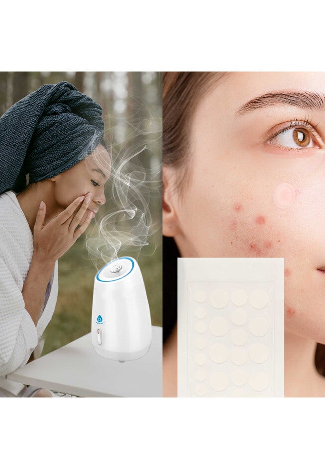 Advanced Facial Steamer & Hydrocolloid Pimple Patch Set, , alternate image number 2