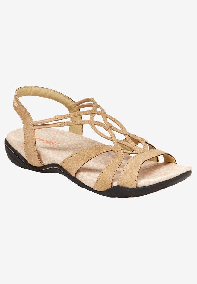 April Encore Sandal by JSPORT by Jambu®, TAN, hi-res image number null