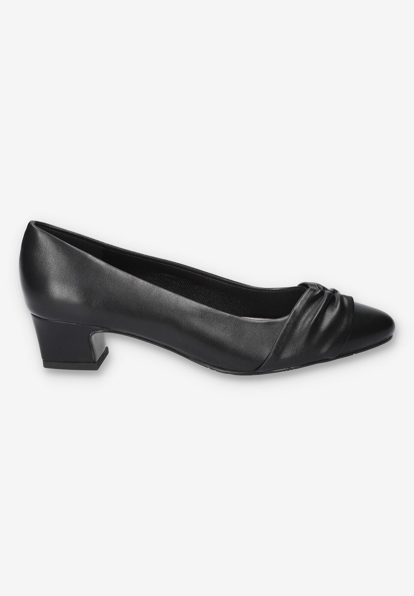 Lyanna Block Heel Pump, BLACK, alternate image number 2