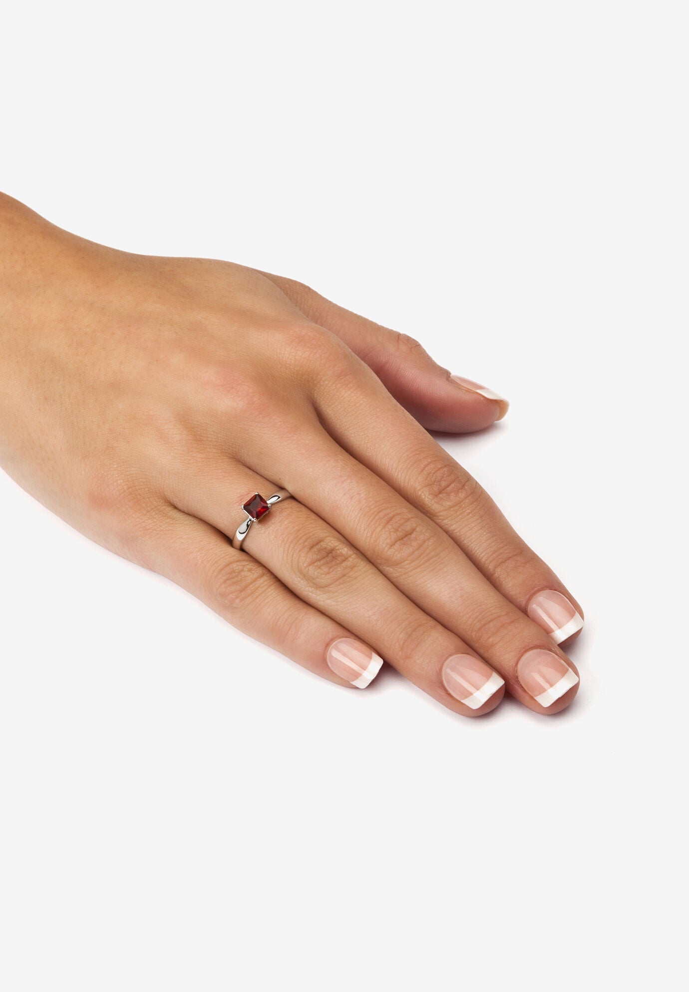 Birthstone .925 Silver Solitaire Ring, , alternate image number 2