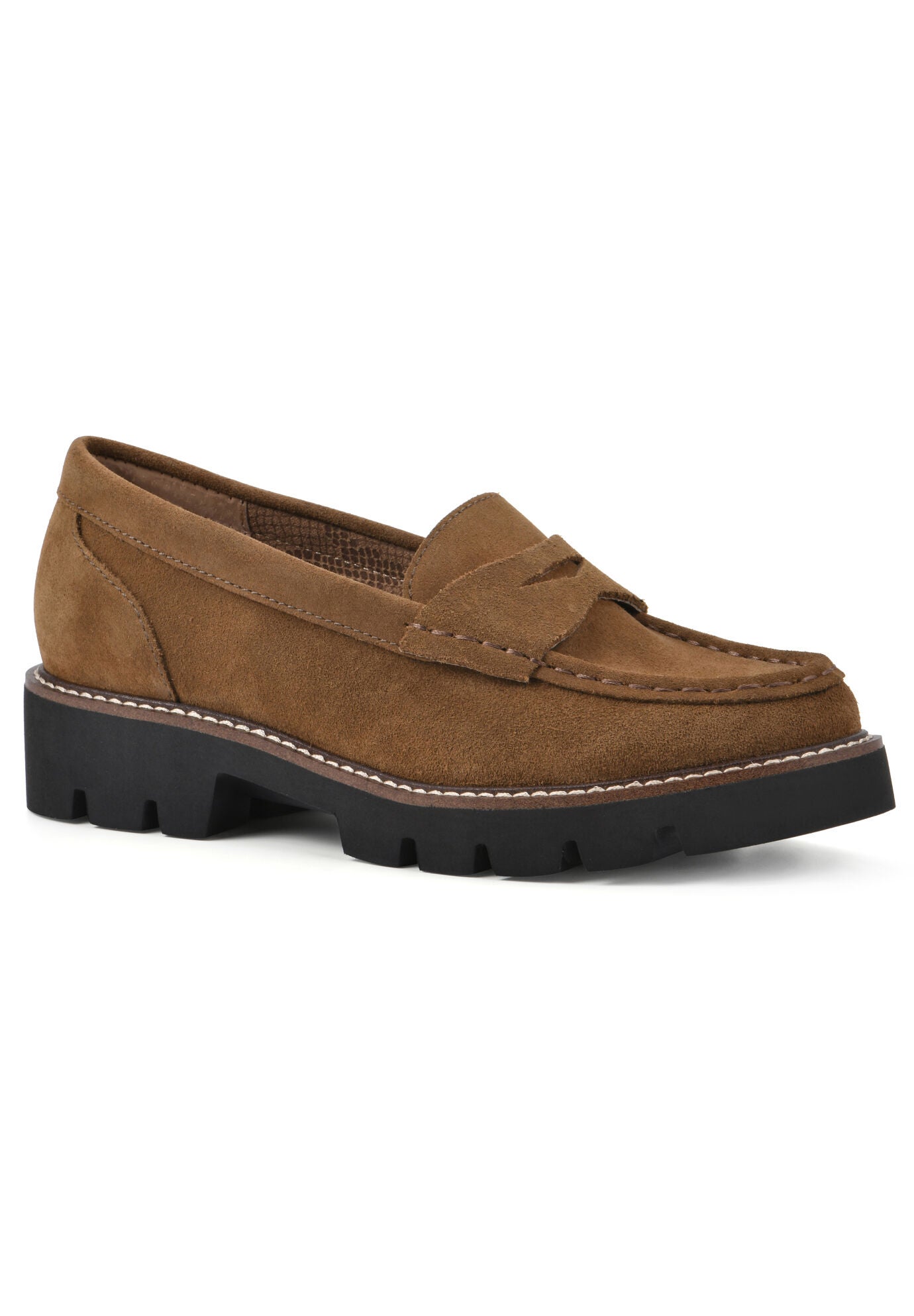 Gunner Loafers, MID BROWN SUEDE, hi-res image number 0