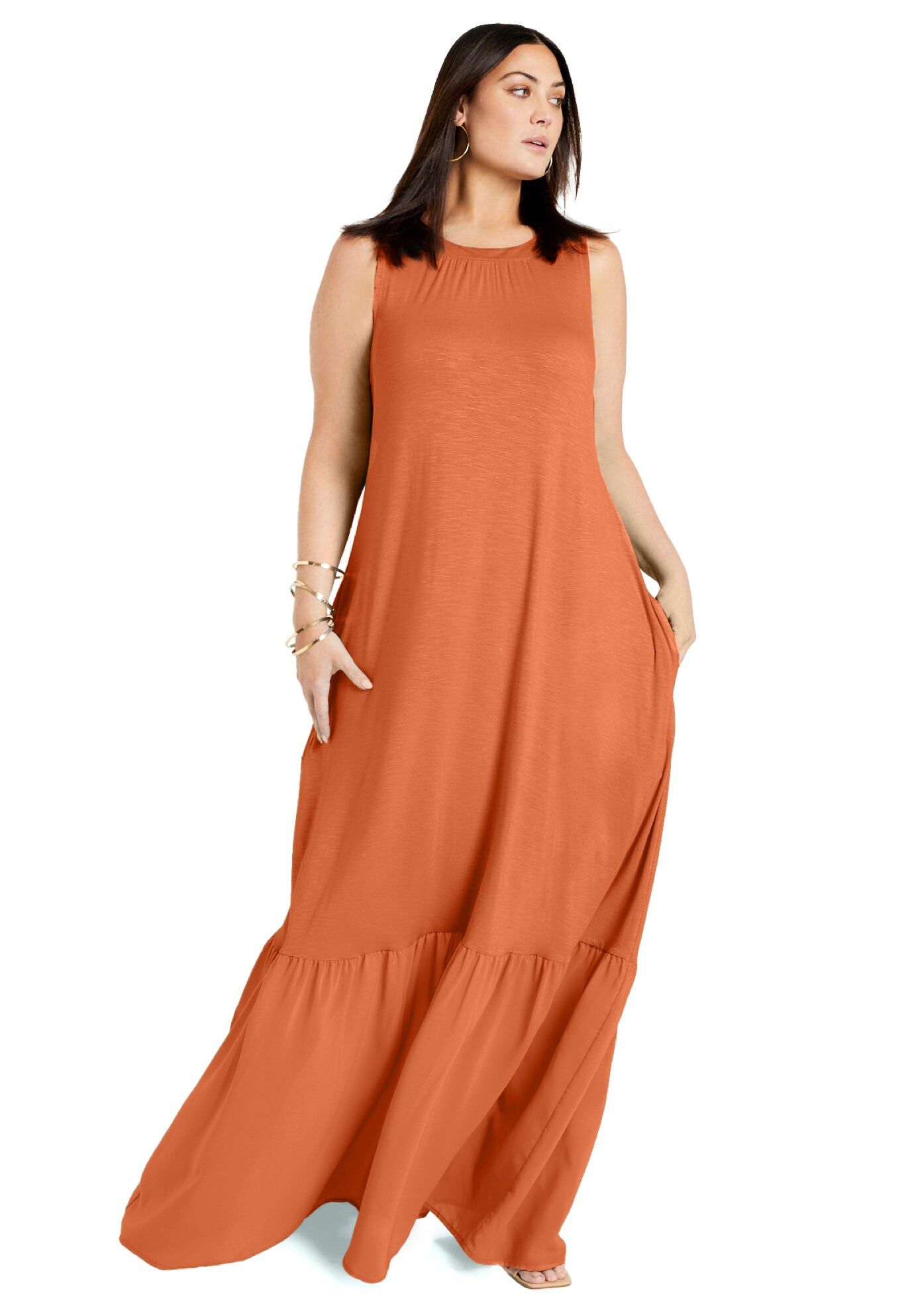 Jasmine | Women's Elegant Ruffle Maxi Dress