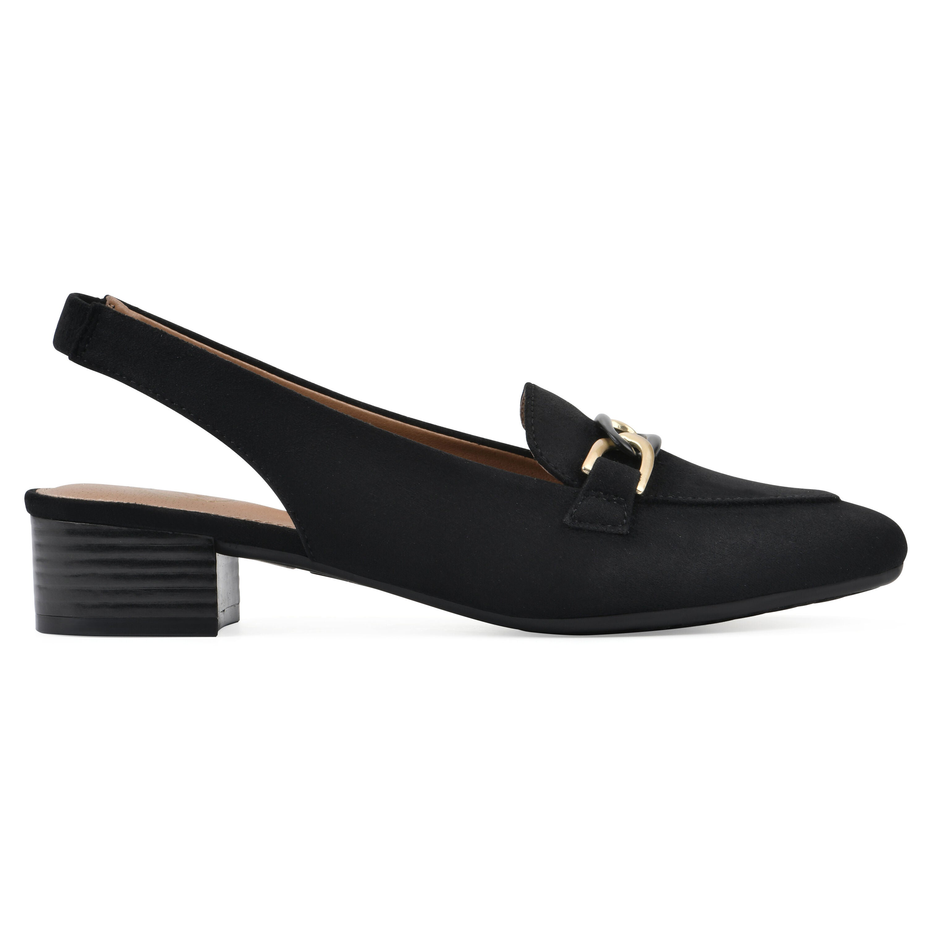 Boreal Slingback Heel, BLACK FABRIC, alternate image number 2
