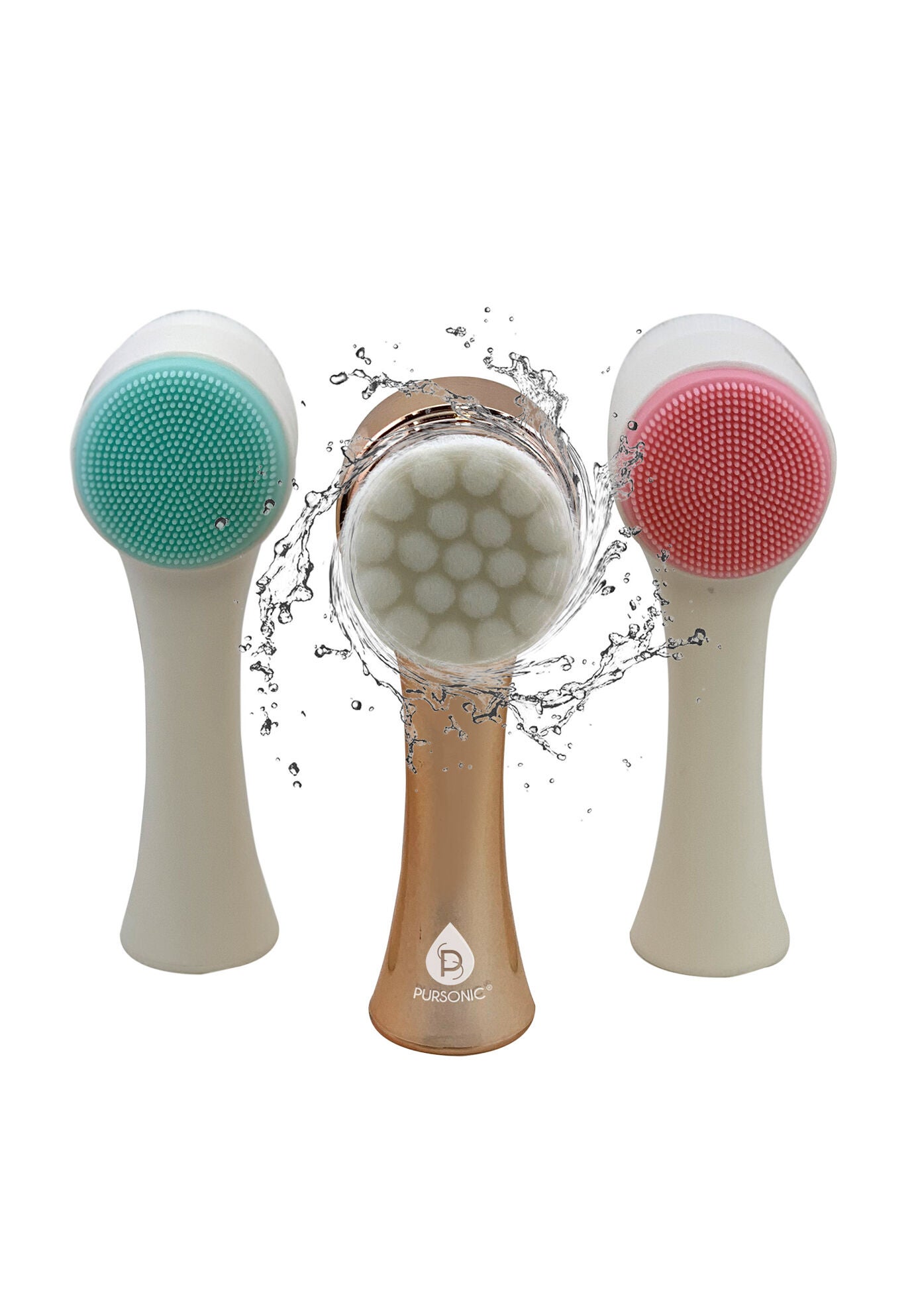 Dual Sided Facial Cleansing Brush, , on-hover image number 1