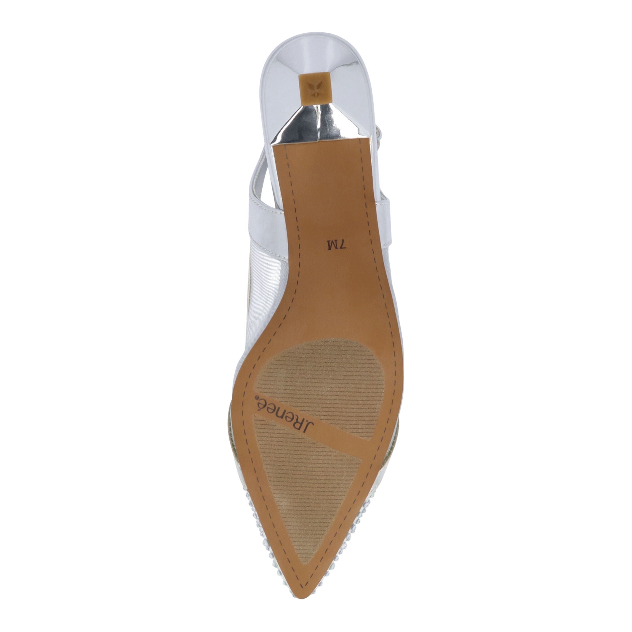 Gwyn Slingback Pump, SILVER CLEAR, alternate image number 6