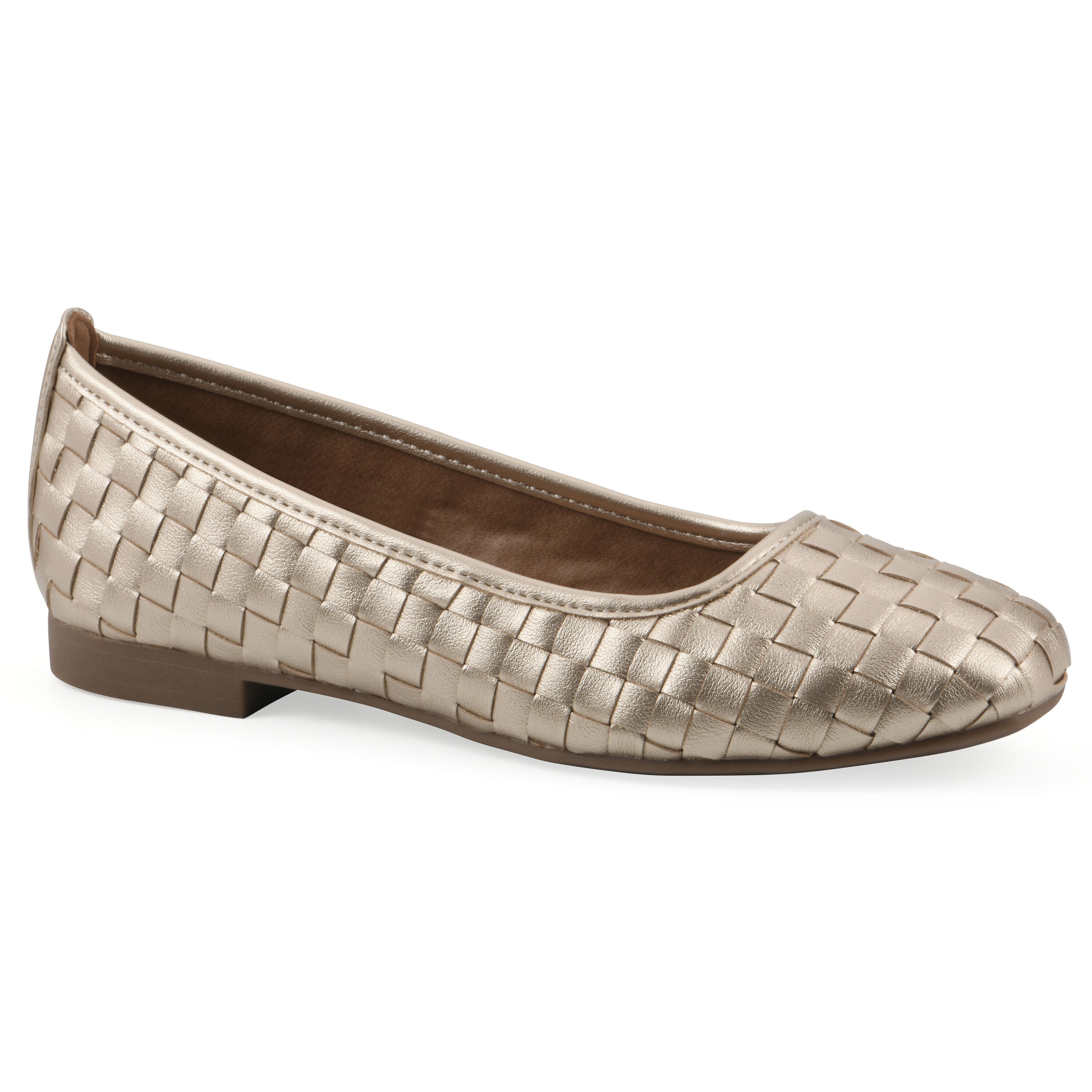Boccie Ballet Flat, LIGHT GOLD SMOOTH, hi-res image number 0