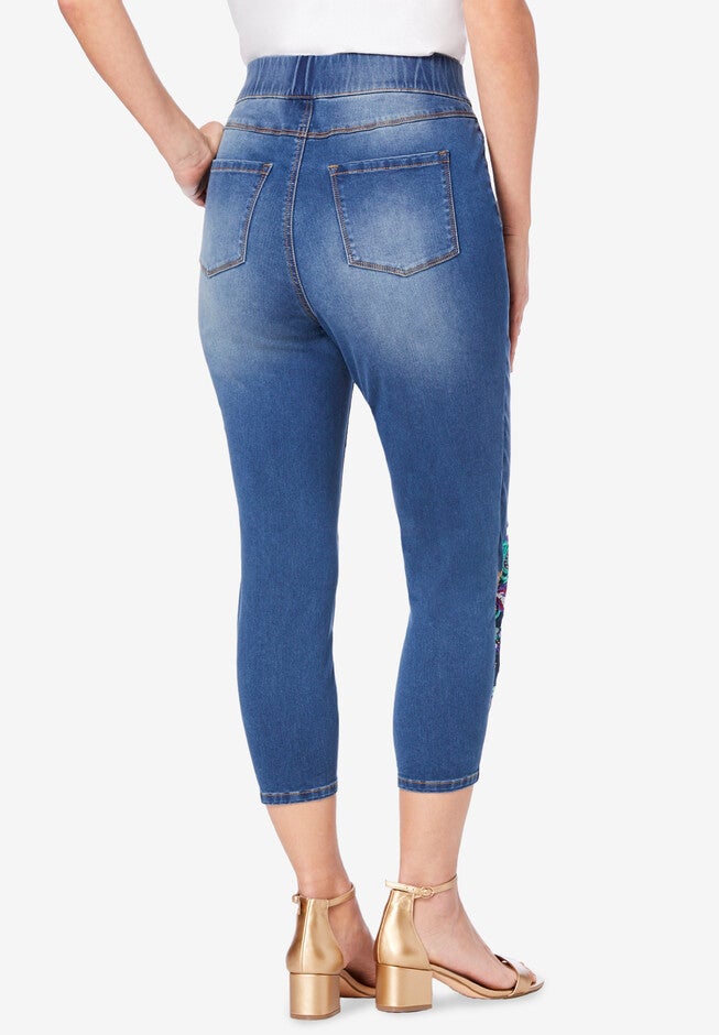 360° Stretch Capri Jean, , on-hover image number null