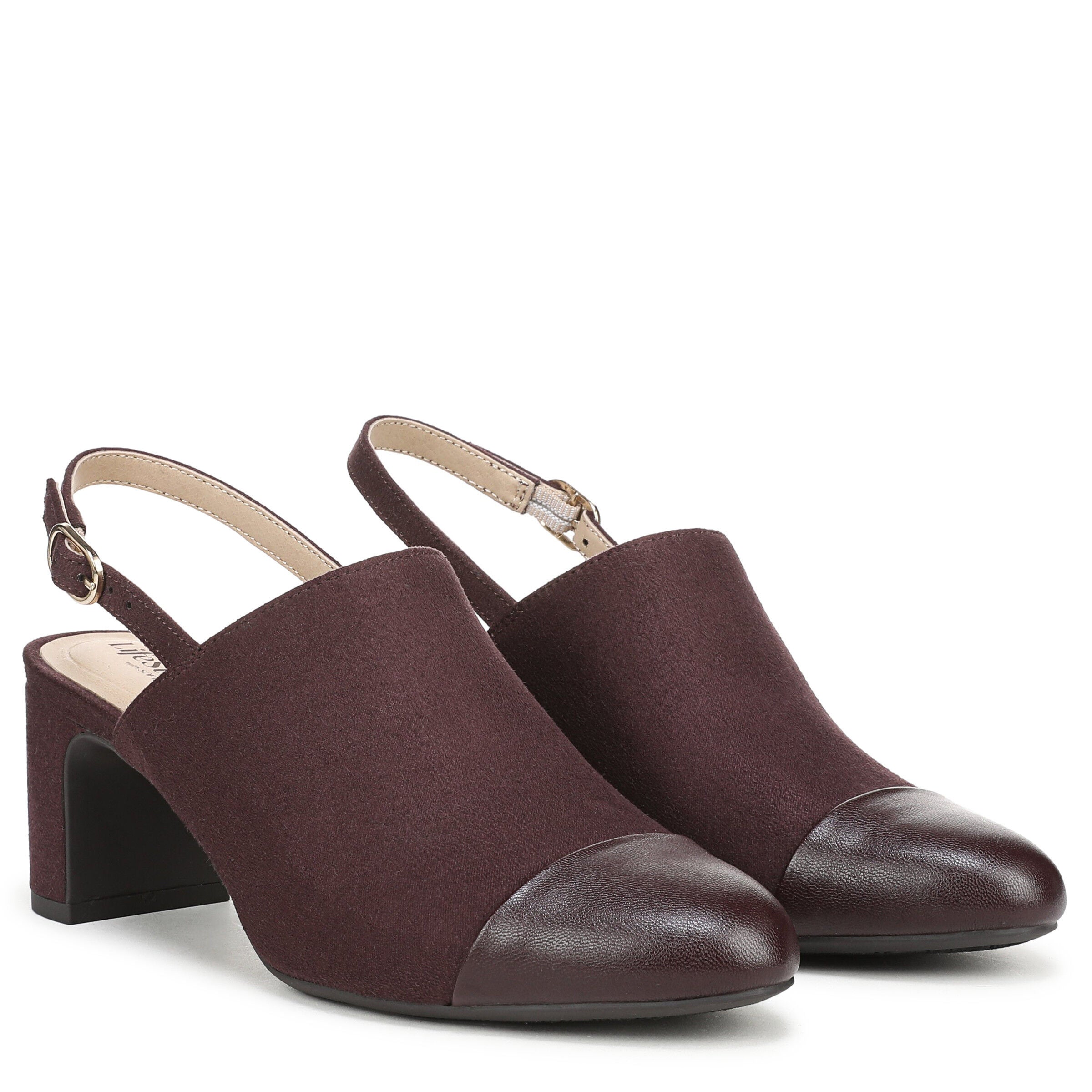 Tessa Slingback Pump, CHOCOLATE PLUM, alternate image number 2