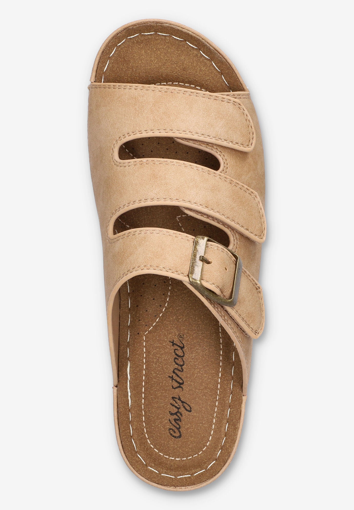 Pinterry Comfort Slide Sandal, NATURAL, alternate image number 6