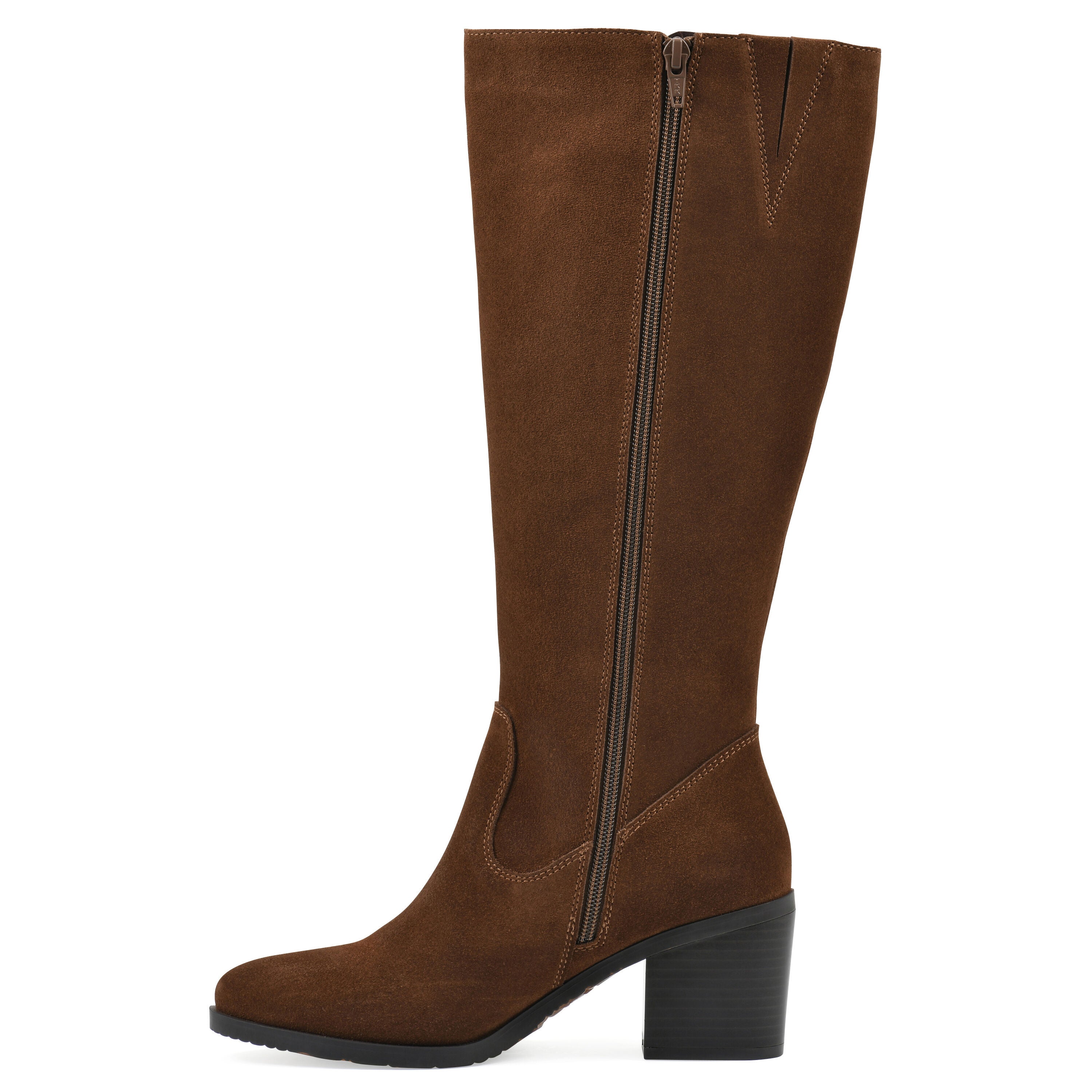 Tater Heeled Tall Shaft Boot, HAZEL SUEDE, alternate image number 3