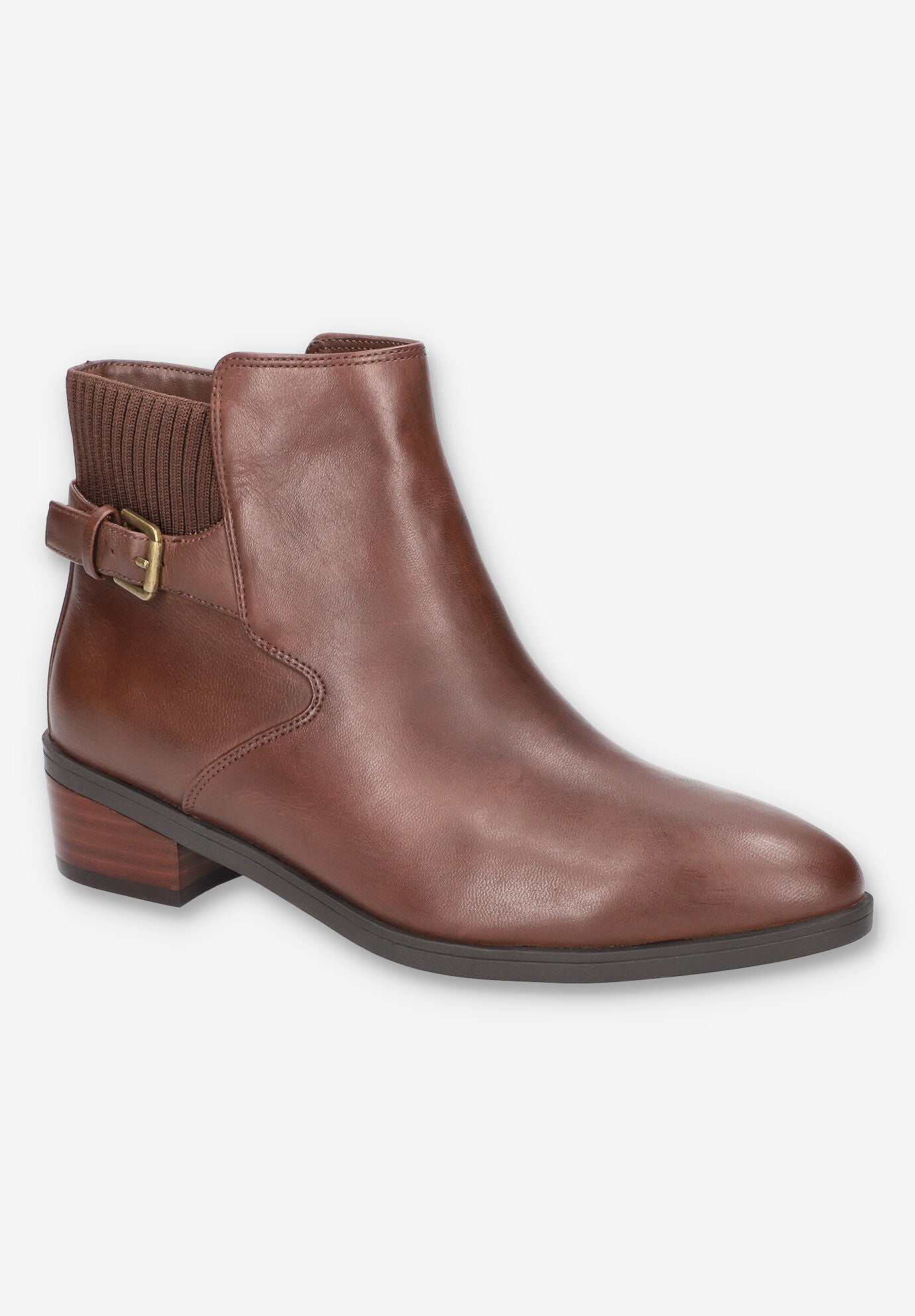Dora Bootie, BROWN BURNISHED LEATHER, hi-res image number 0