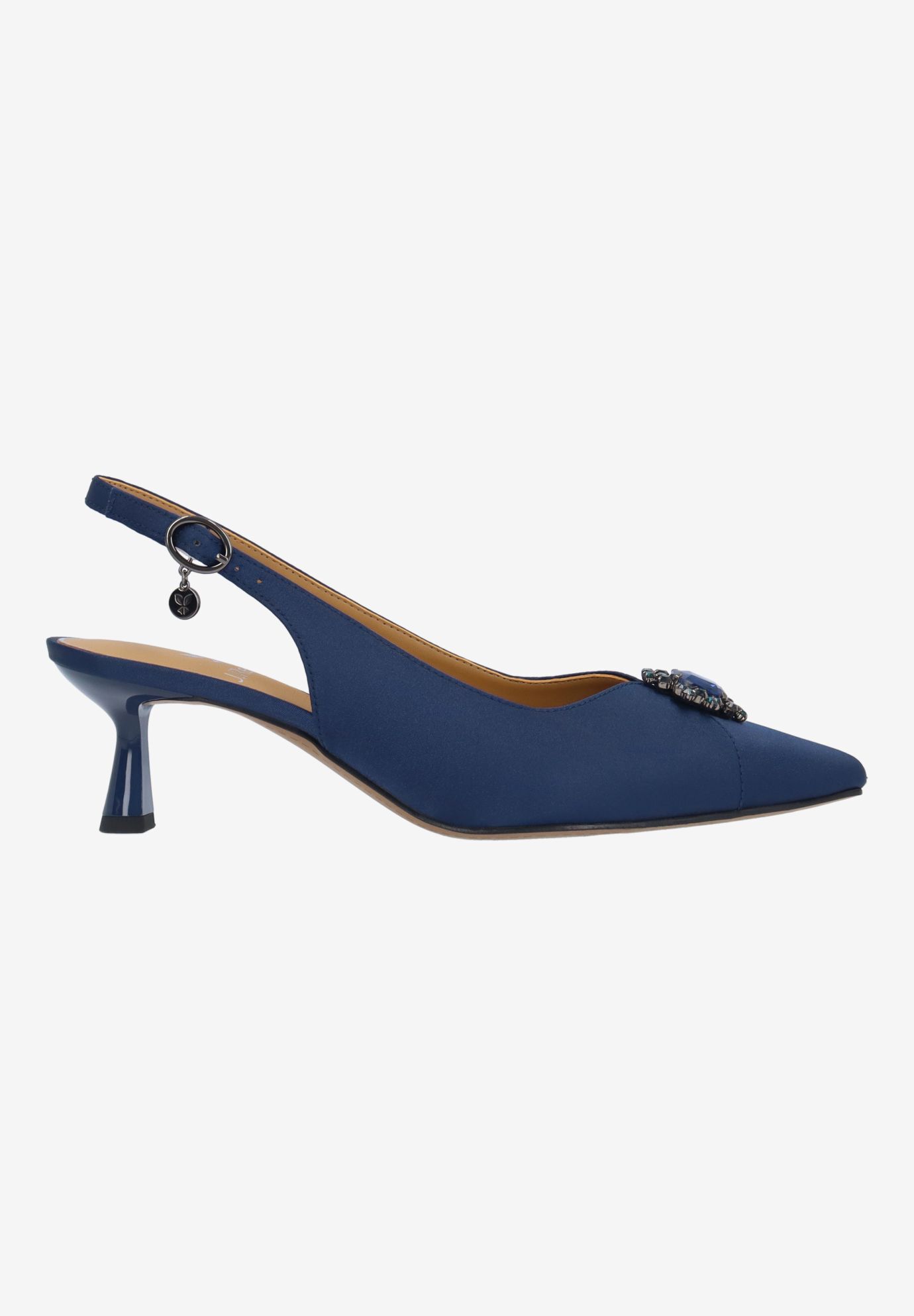 Brivella Sling Back Pump, NAVY, alternate image number 3