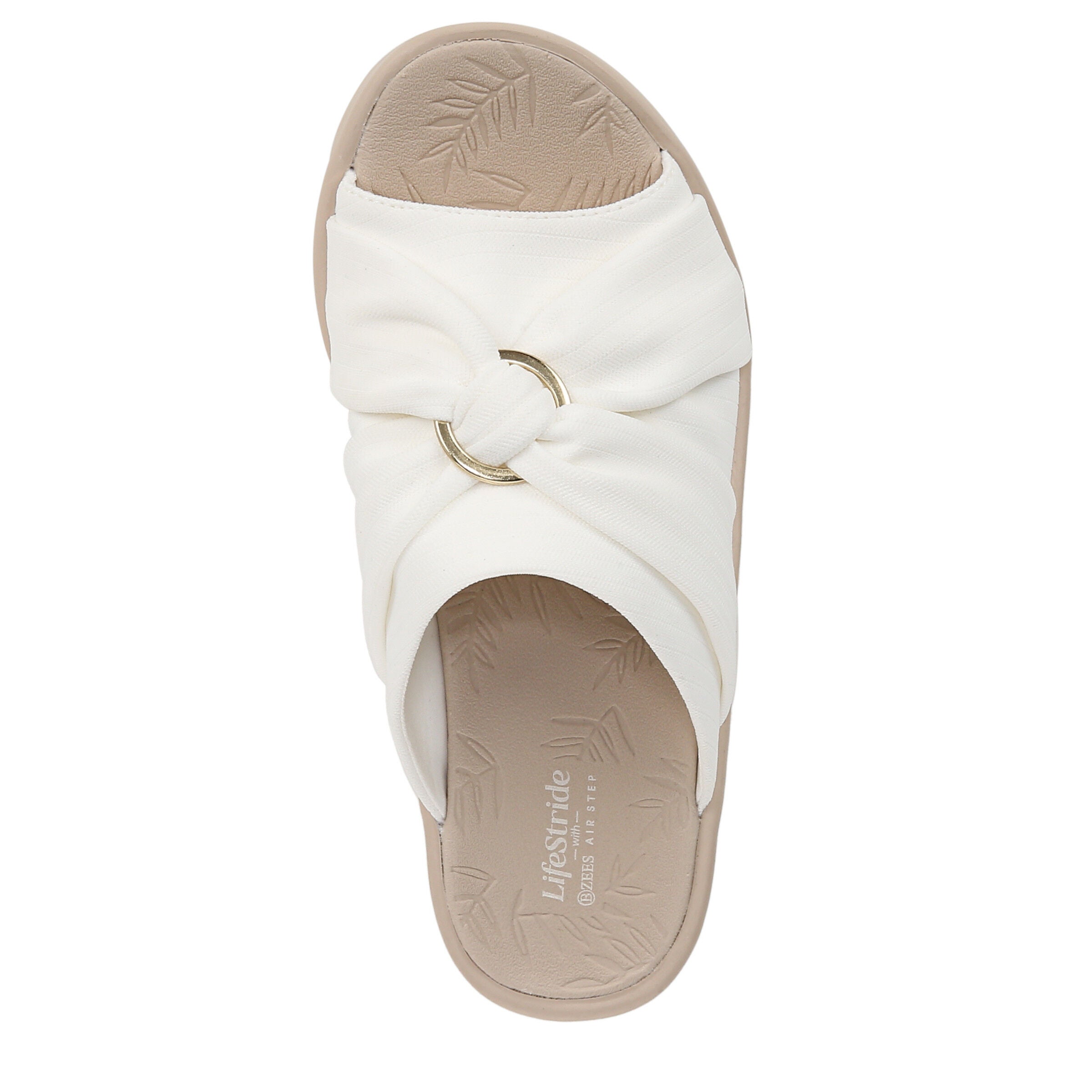 Serenade Slide Sandal, WHITE, alternate image number 6