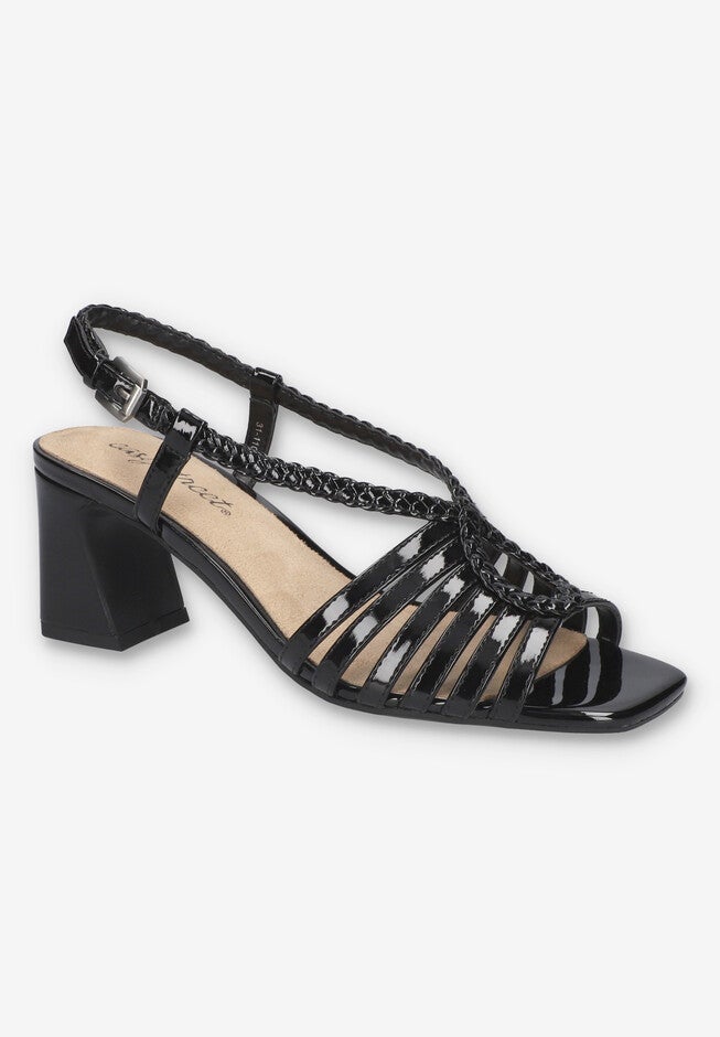 Topaz Slingback, BLACK PATENT, hi-res image number null