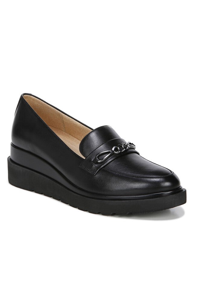 September  Wedge , BLACK LEATHER, hi-res image number 0