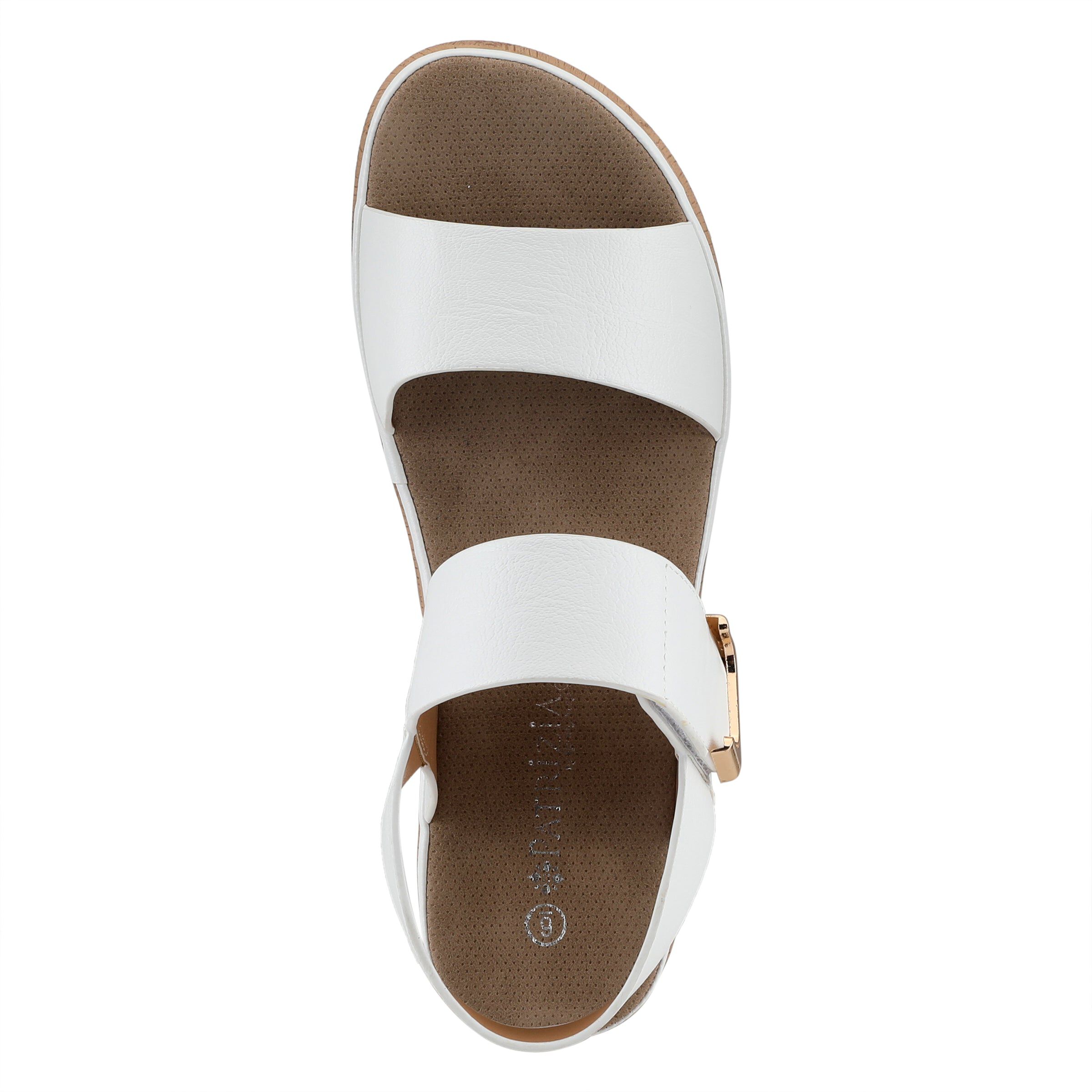 Spelta Platform Sandal, WHITE, alternate image number 3